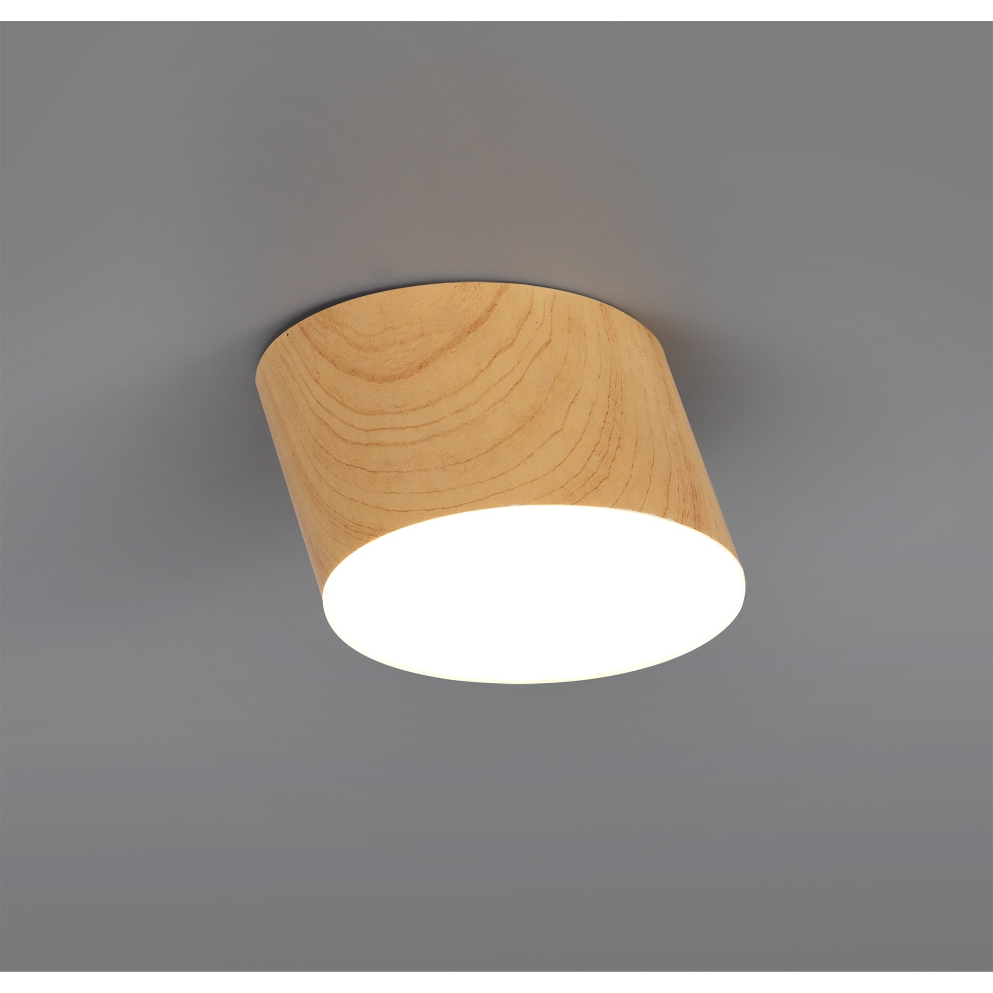 Fabula Priory Round LED Spotlight - Pine Wood