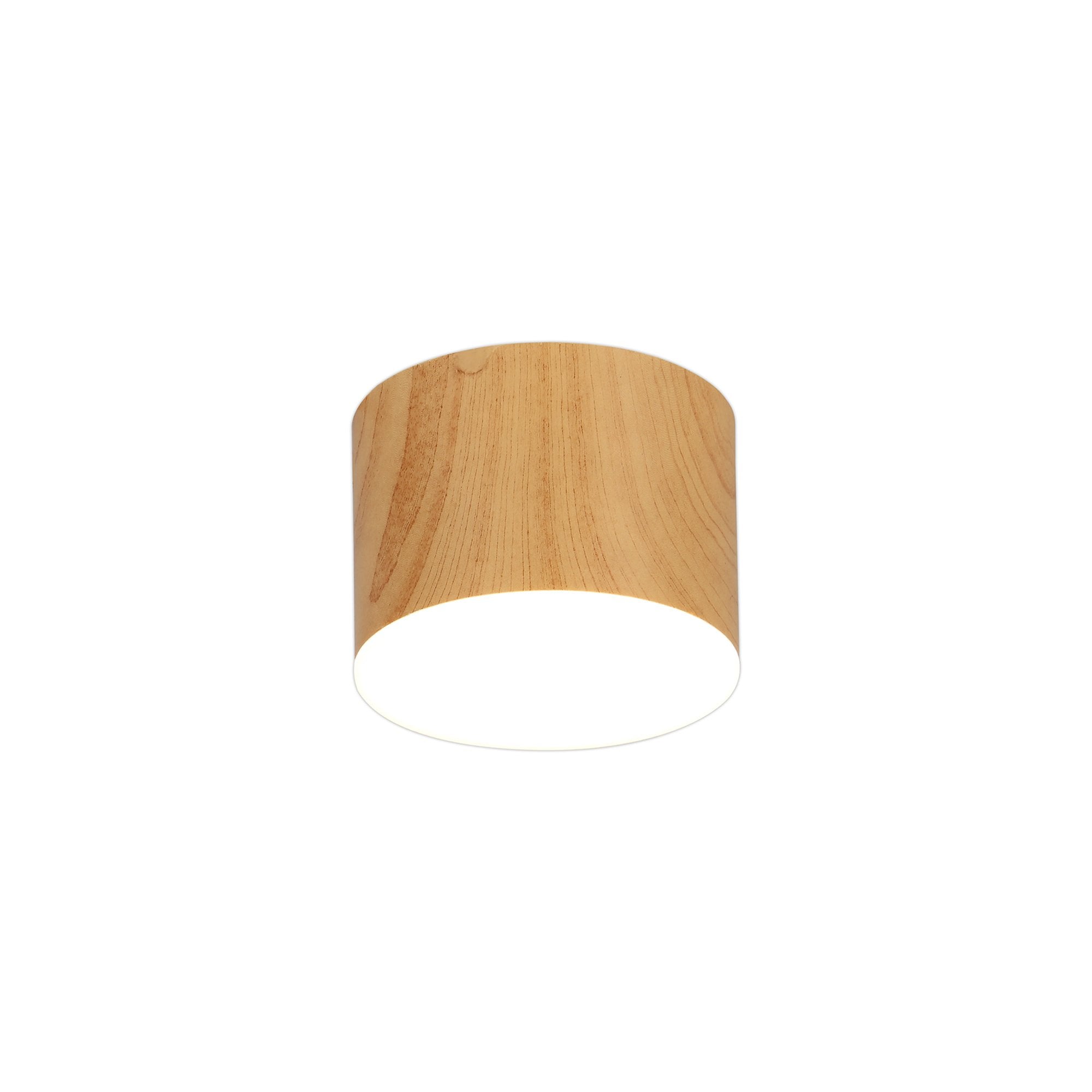 Fabula Priory Round LED Spotlight - Pine Wood