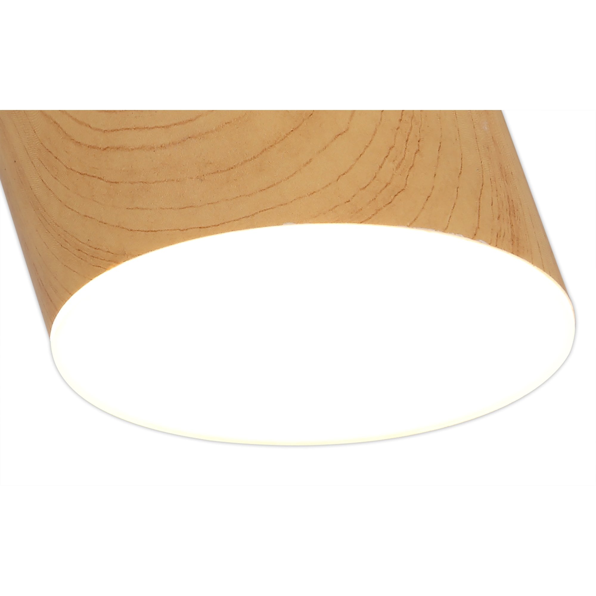 Fabula Priory Round LED Spotlight - Pine Wood