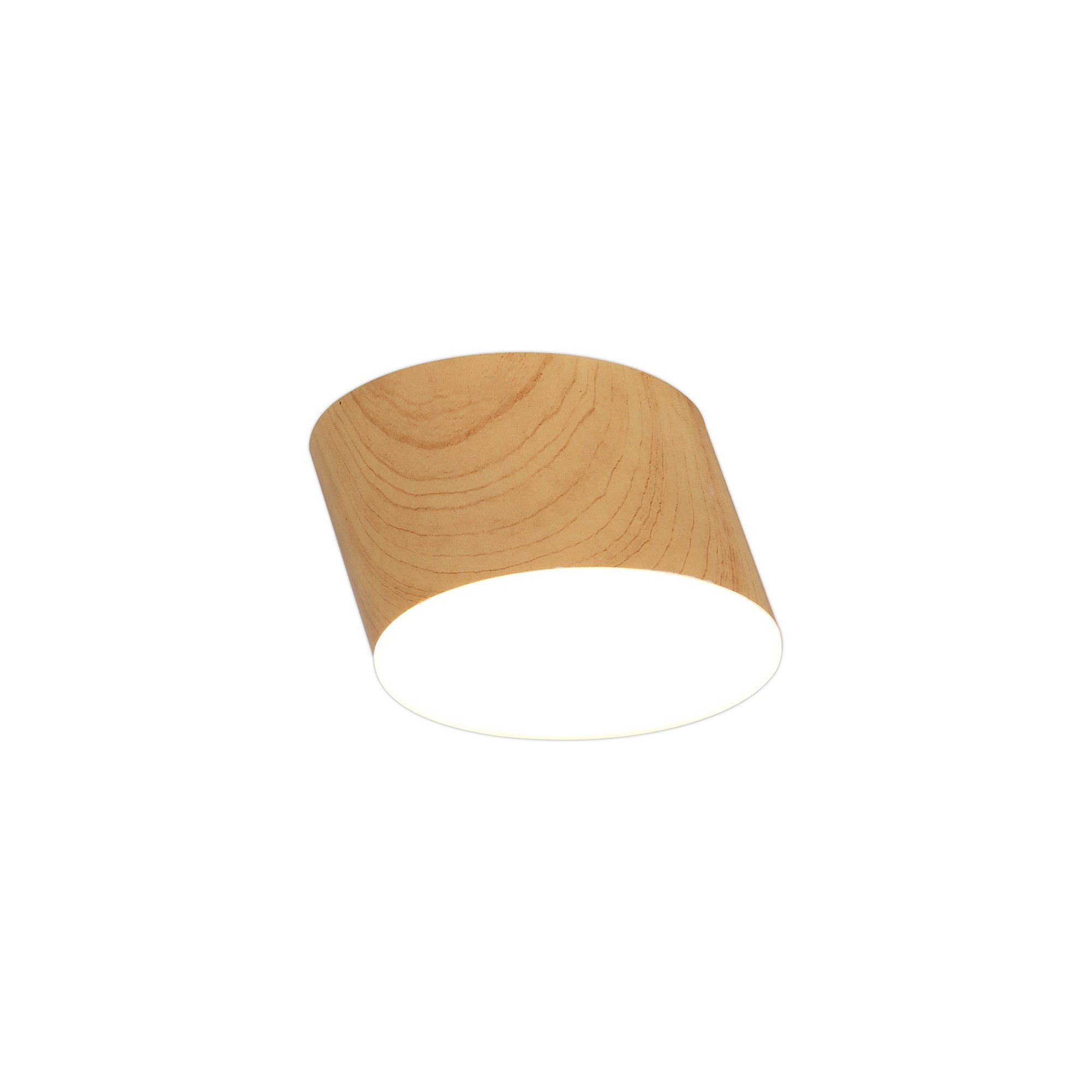 Fabula Priory Round LED Spotlight - Pine Wood