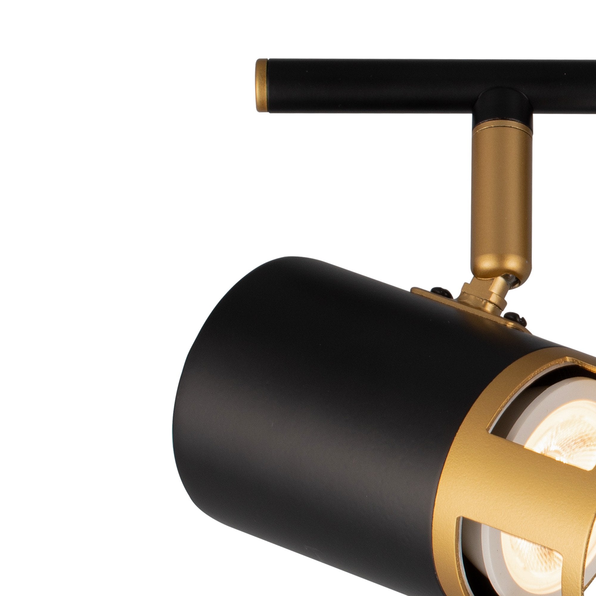 Fabula Amesbury 2 Light Linear Bar Spotlight - Black & Painted Gold