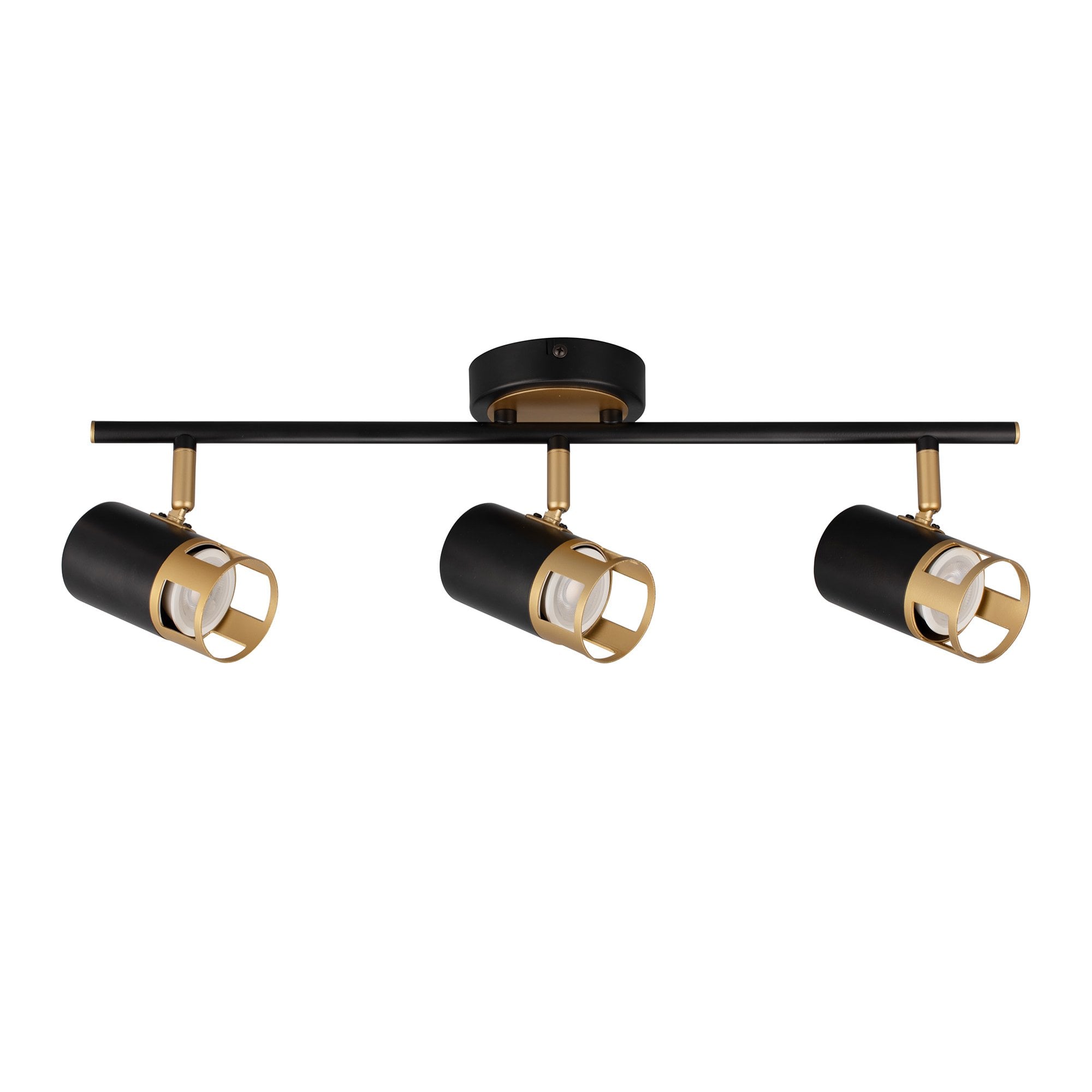 Fabula Amesbury 3 Light Linear Bar Spotlight - Black & Painted Gold