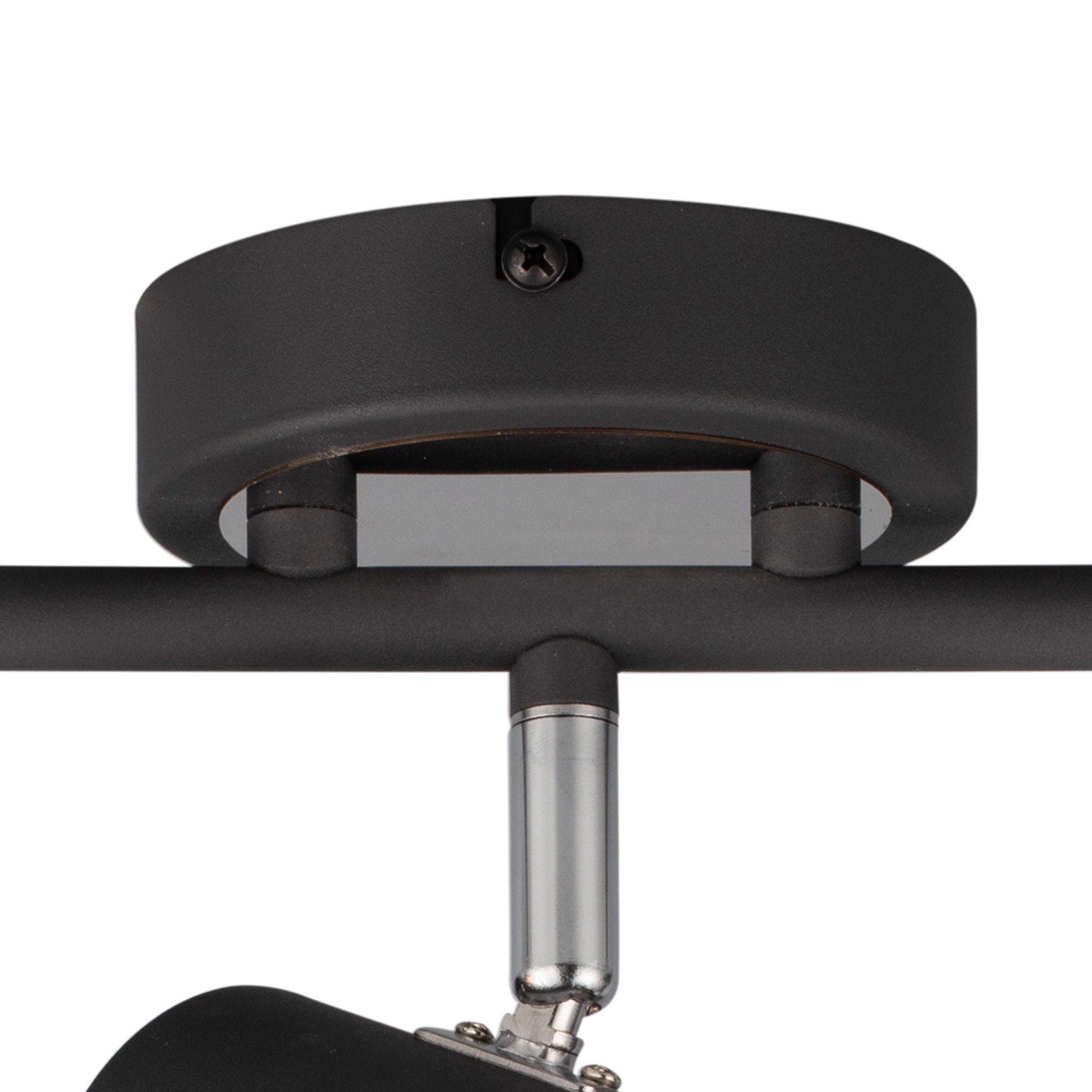 Fabula Amesbury 3 Light Linear Bar Spotlight - Graphite & Polished Chrome