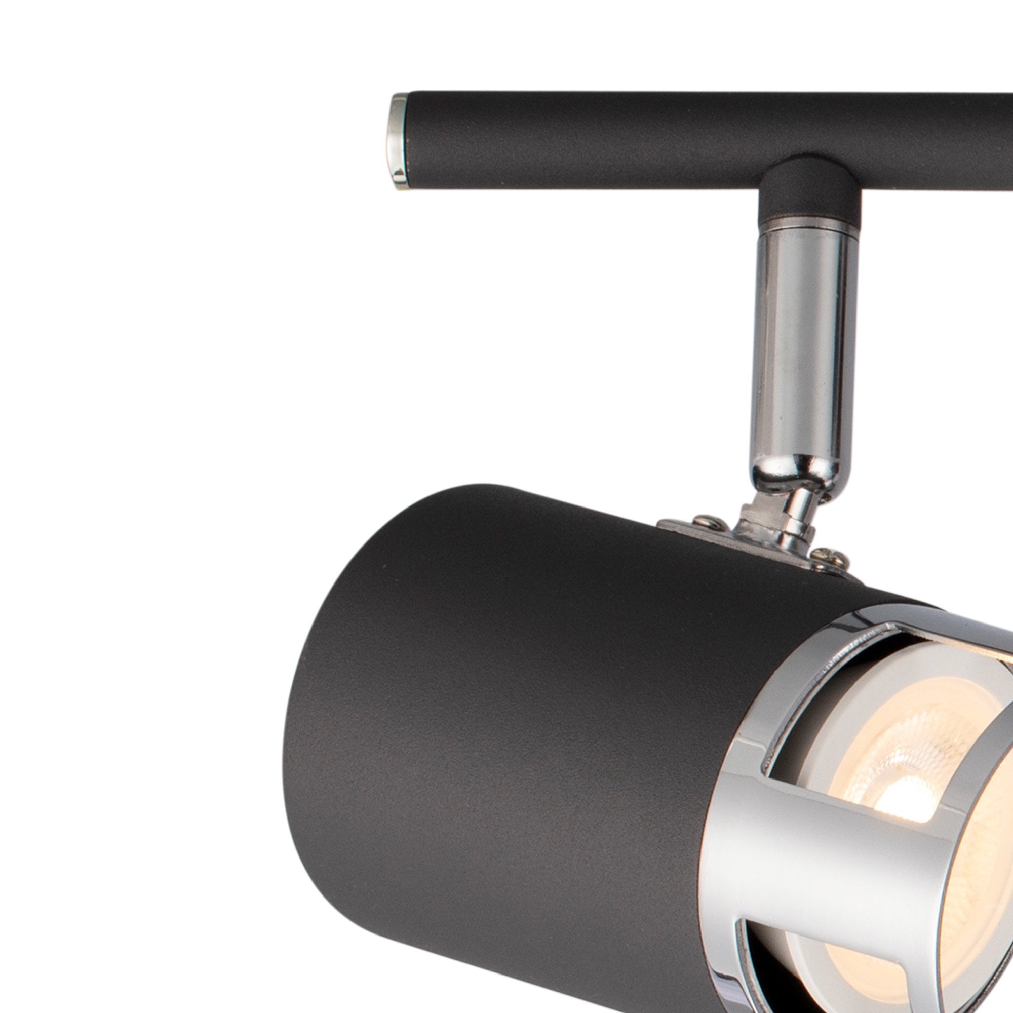 Fabula Amesbury 3 Light Linear Bar Spotlight - Graphite & Polished Chrome