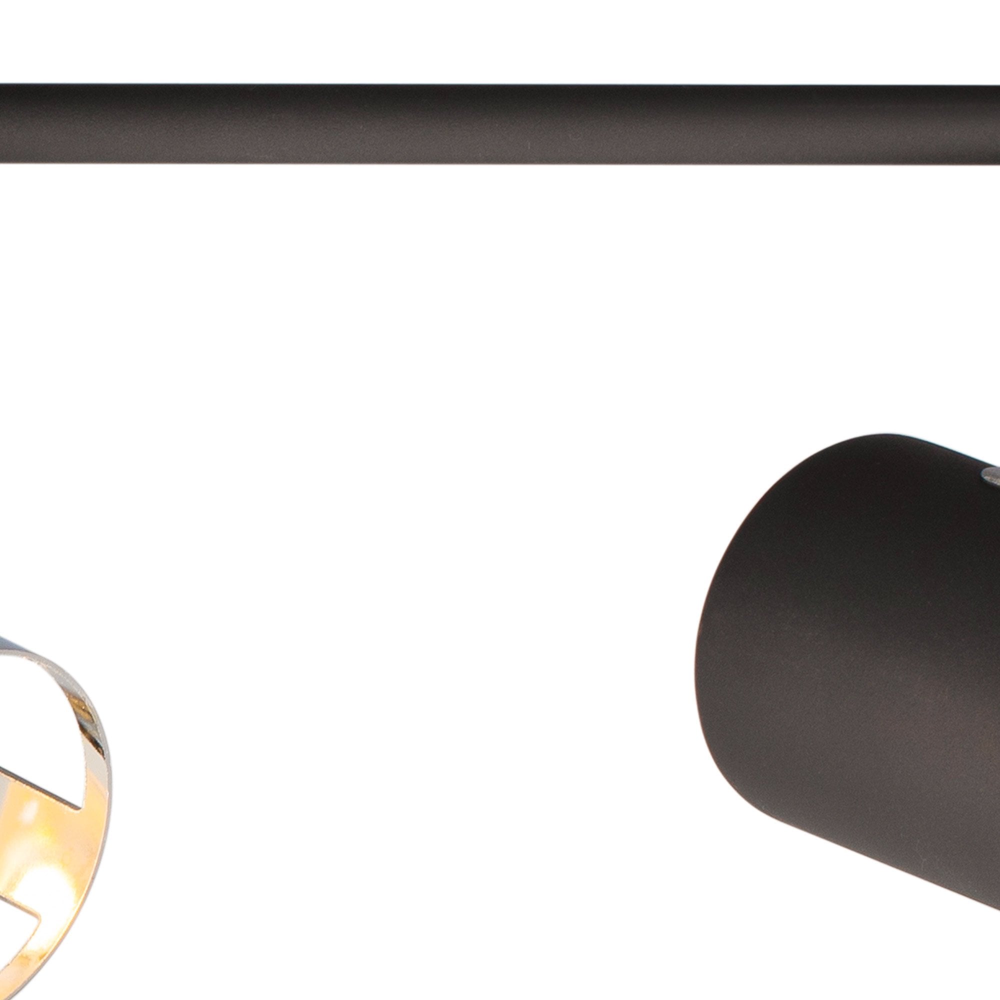 Fabula Amesbury 4 Light Linear Bar Spotlight - Graphite & Polished Chrome