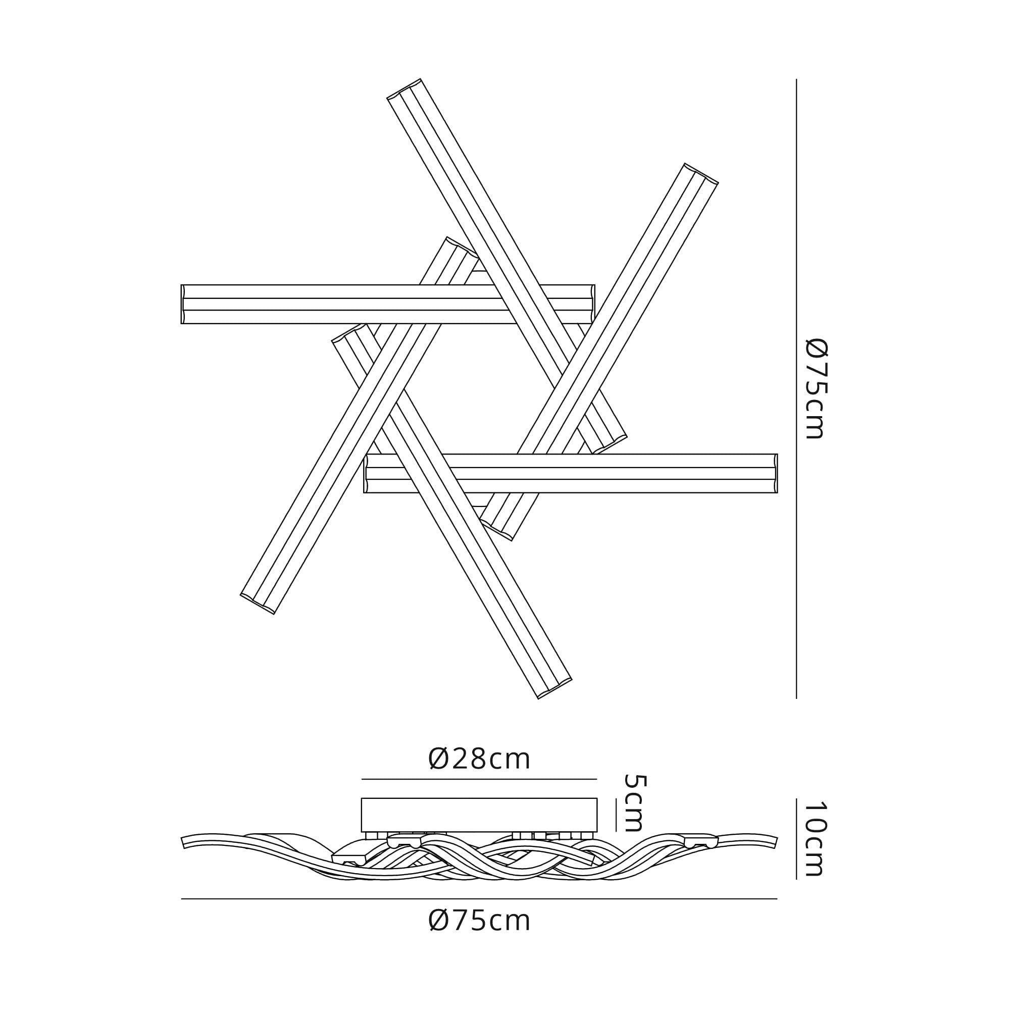 Fabula Barncroft 6 Light Dimmable LED Flush Light - White