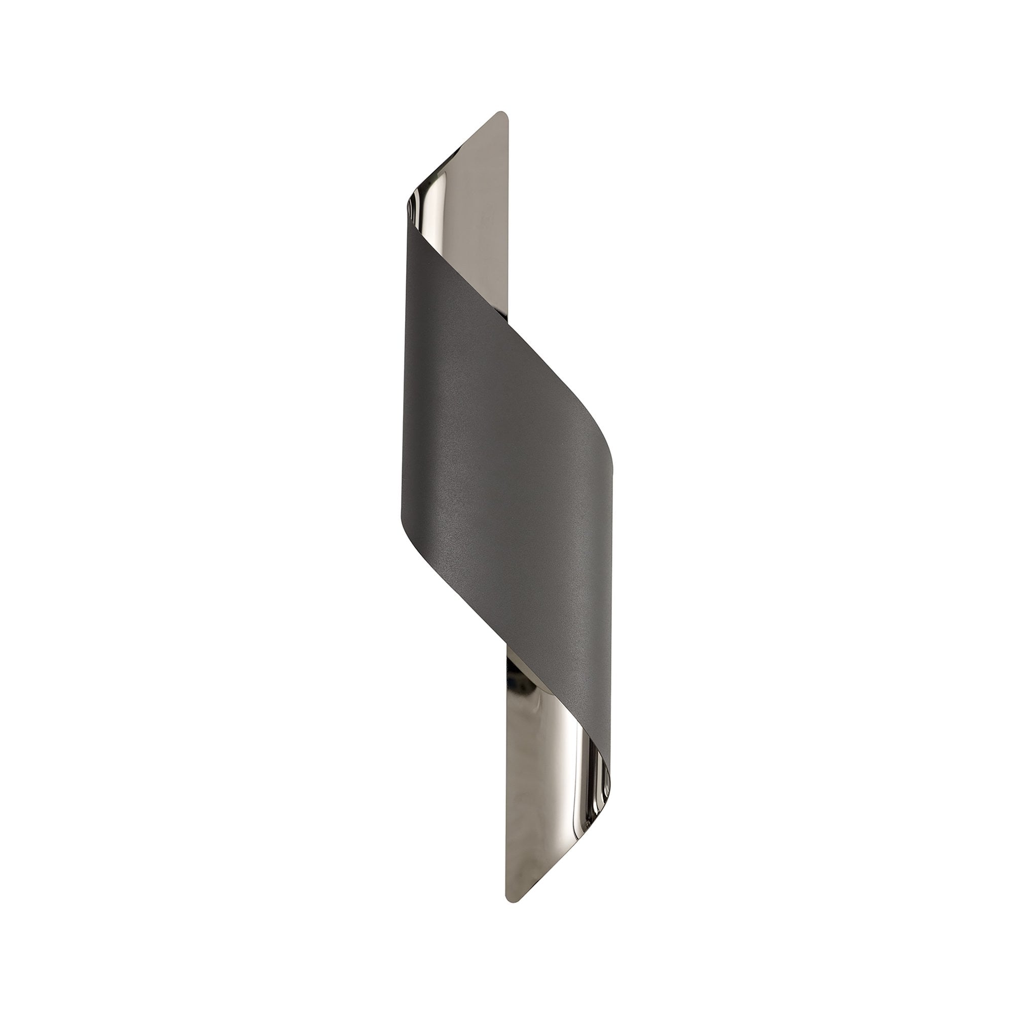 Fabula Barrington Large LED Wall Lamp - Anthracite & Polished Chrome