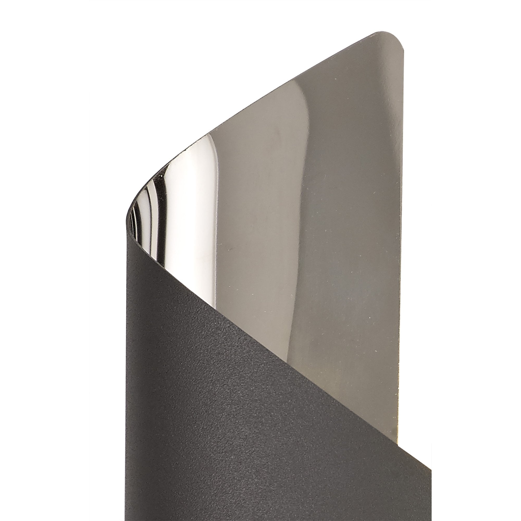 Fabula Barrington Small LED Wall Lamp - Anthracite & Polished Chrome