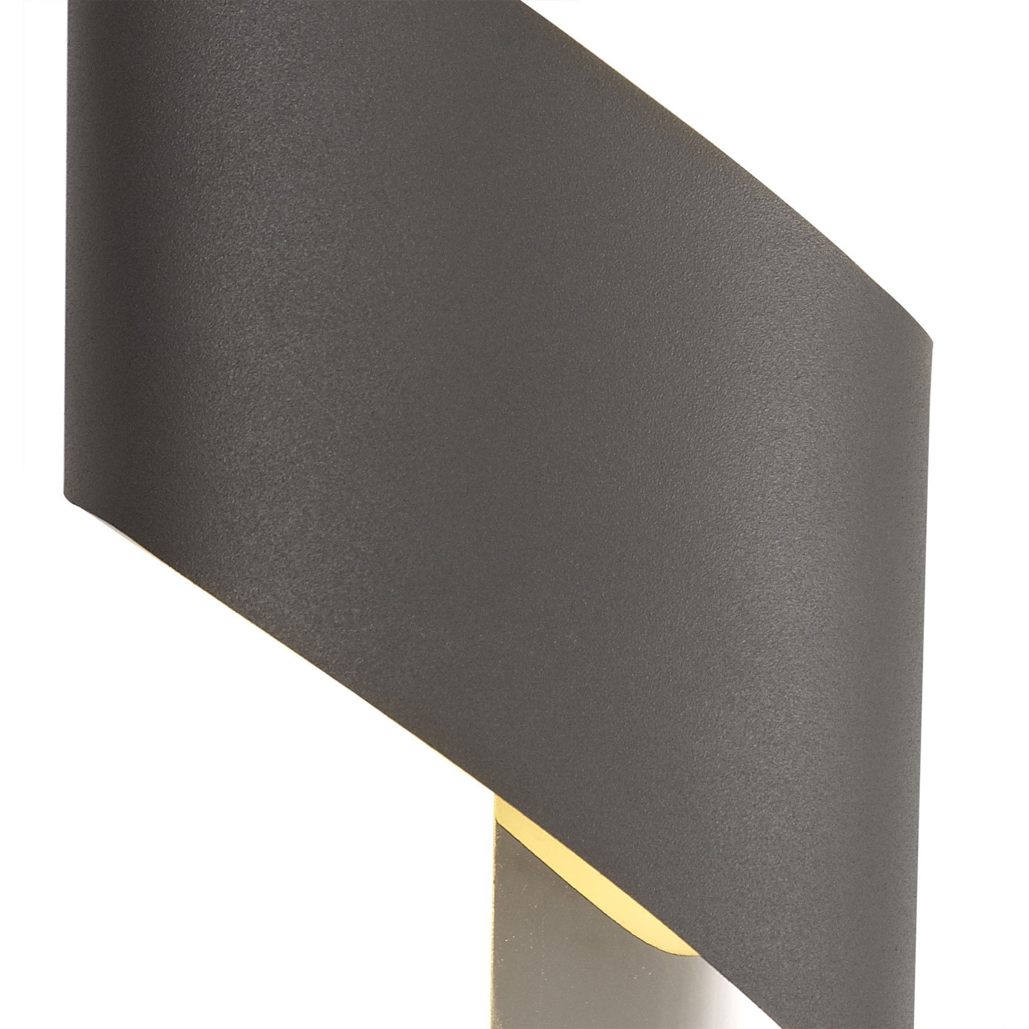 Fabula Barrington Small LED Wall Lamp - Anthracite & Polished Chrome