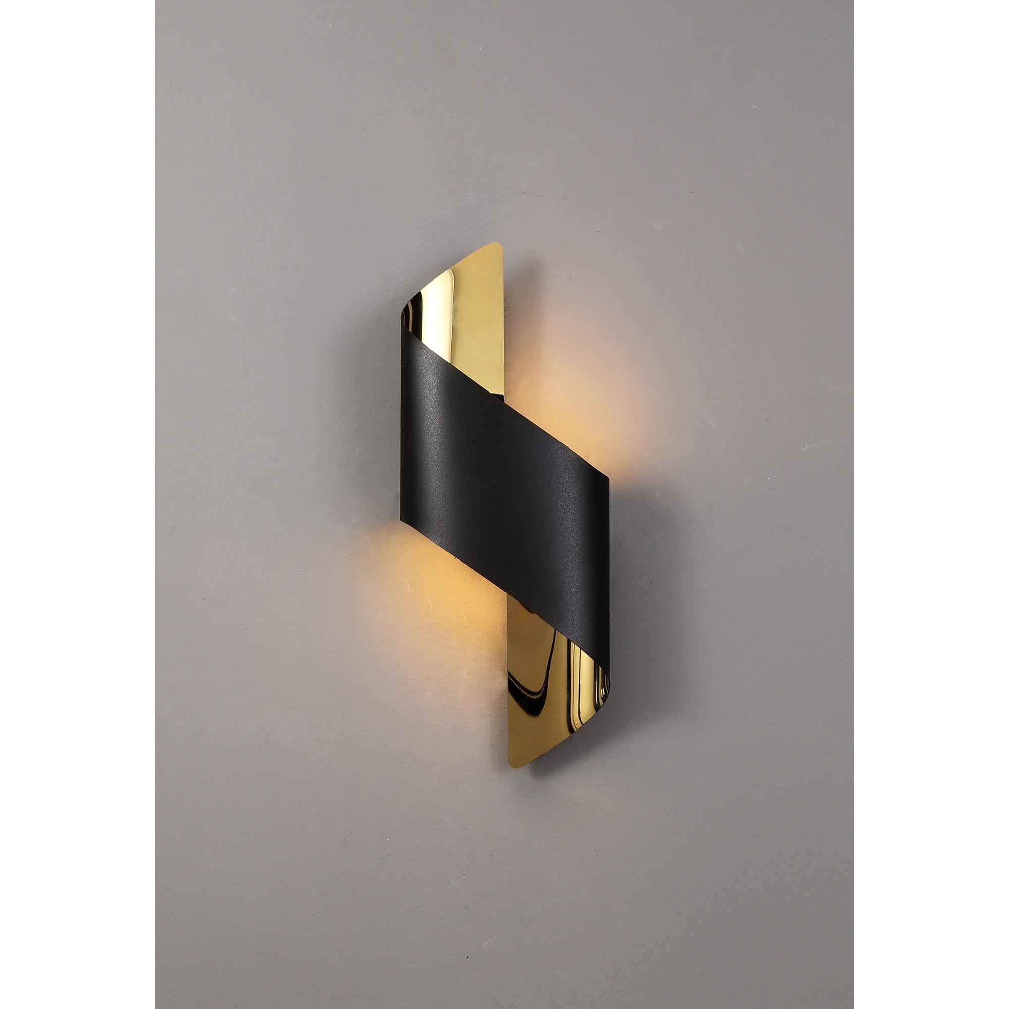 Fabula Barrington Small LED Wall Lamp - Sand Black & Gold