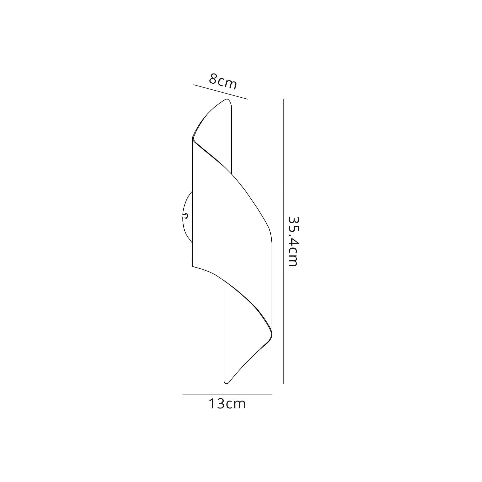 Fabula Barrington Small LED Wall Lamp - Sand Black & Gold