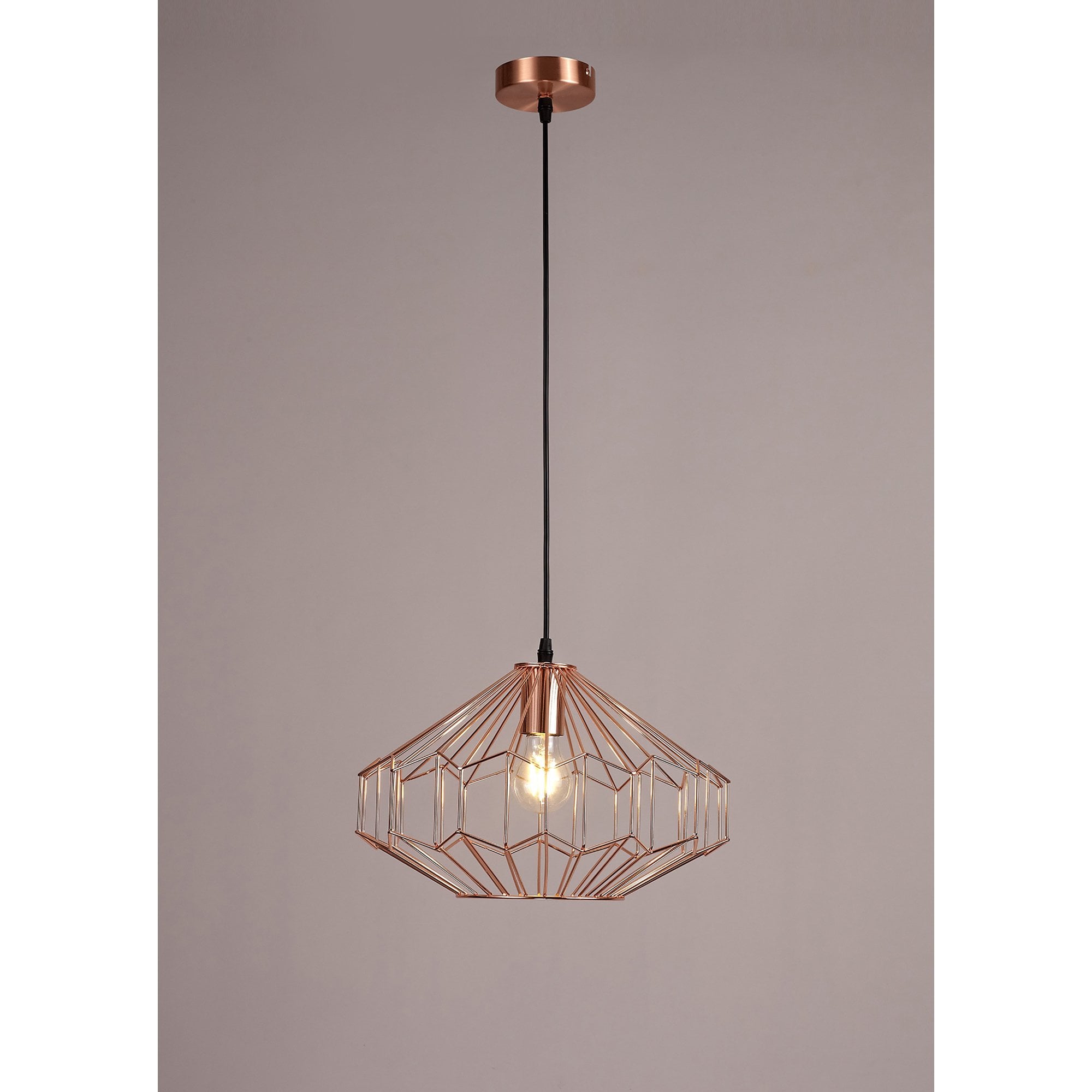 Fabula Beatrice Medium Pendant - Antique Copper & Black