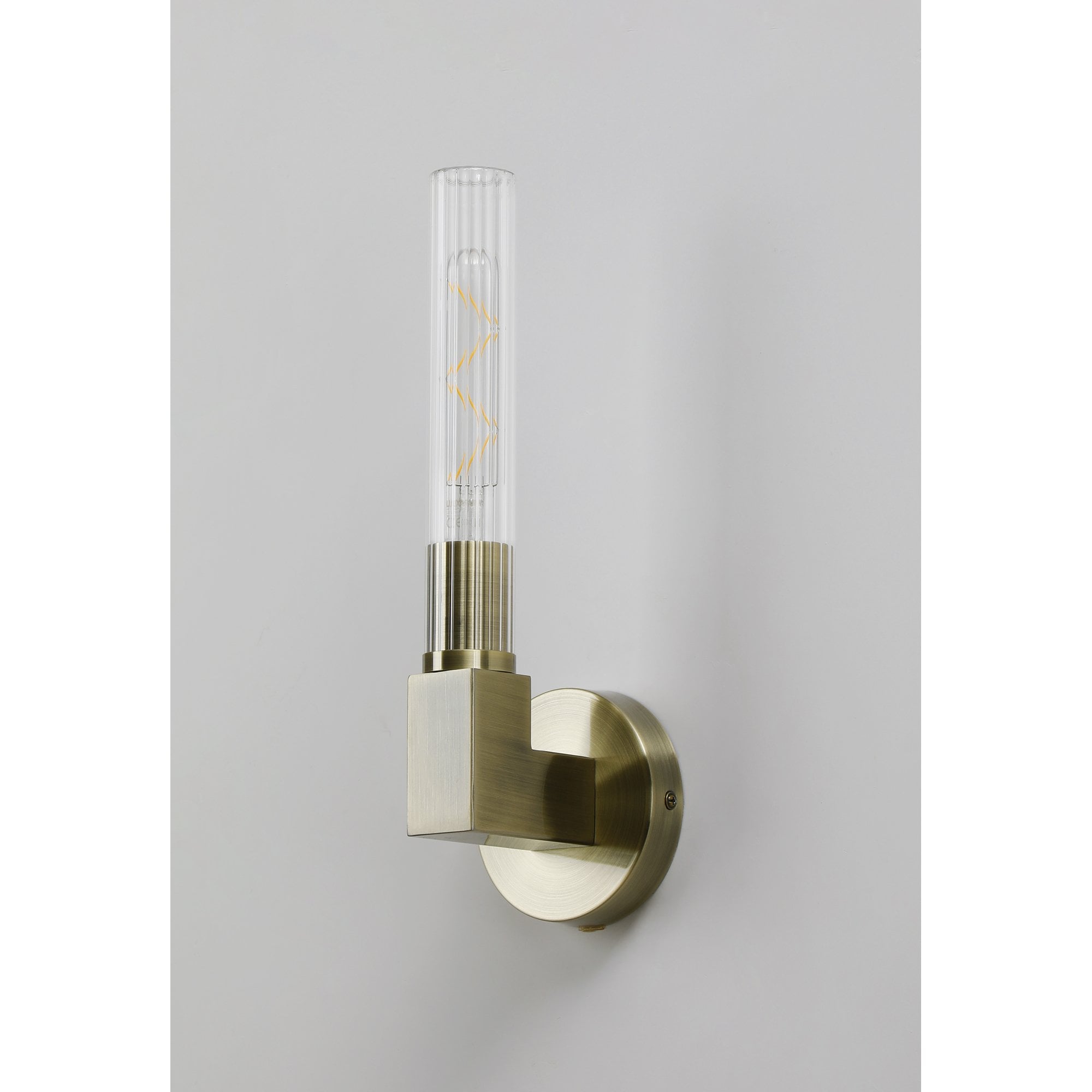 Fabula Beech Tree Single Wall Light - Antique Brass - IP44