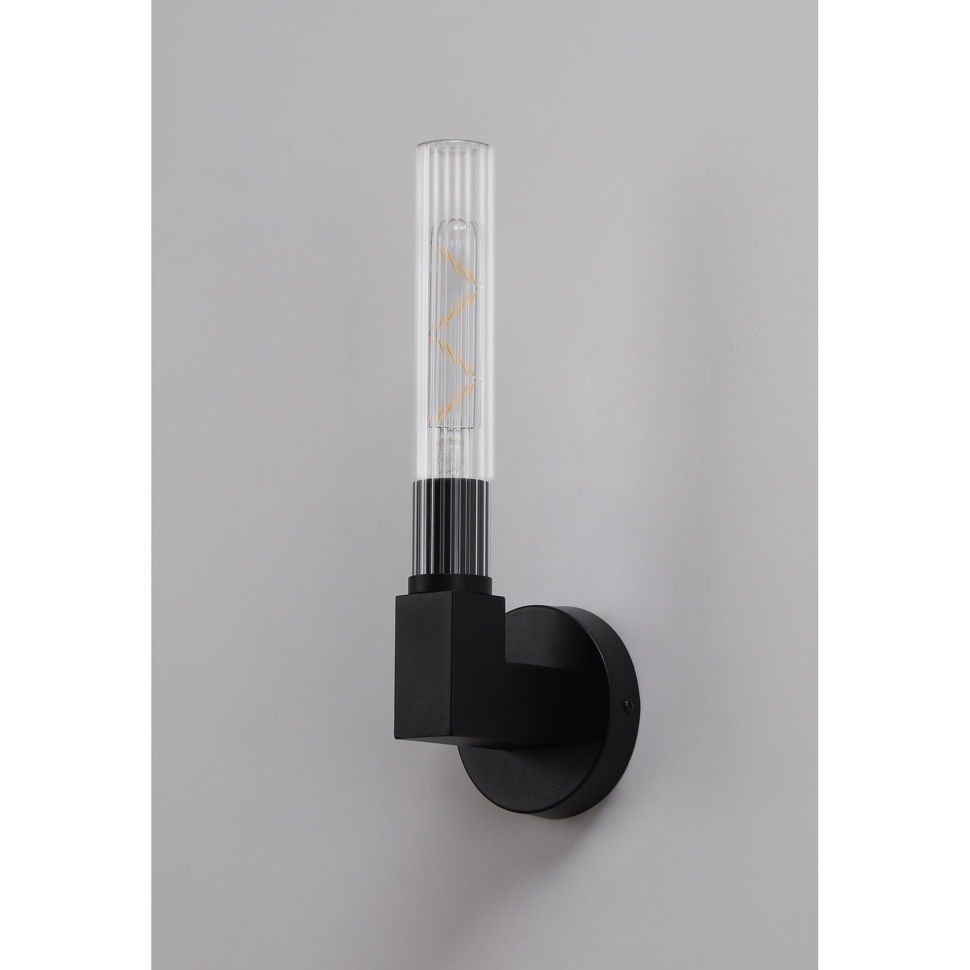 Fabula Beech Tree Single Wall Light - Satin Black - IP44