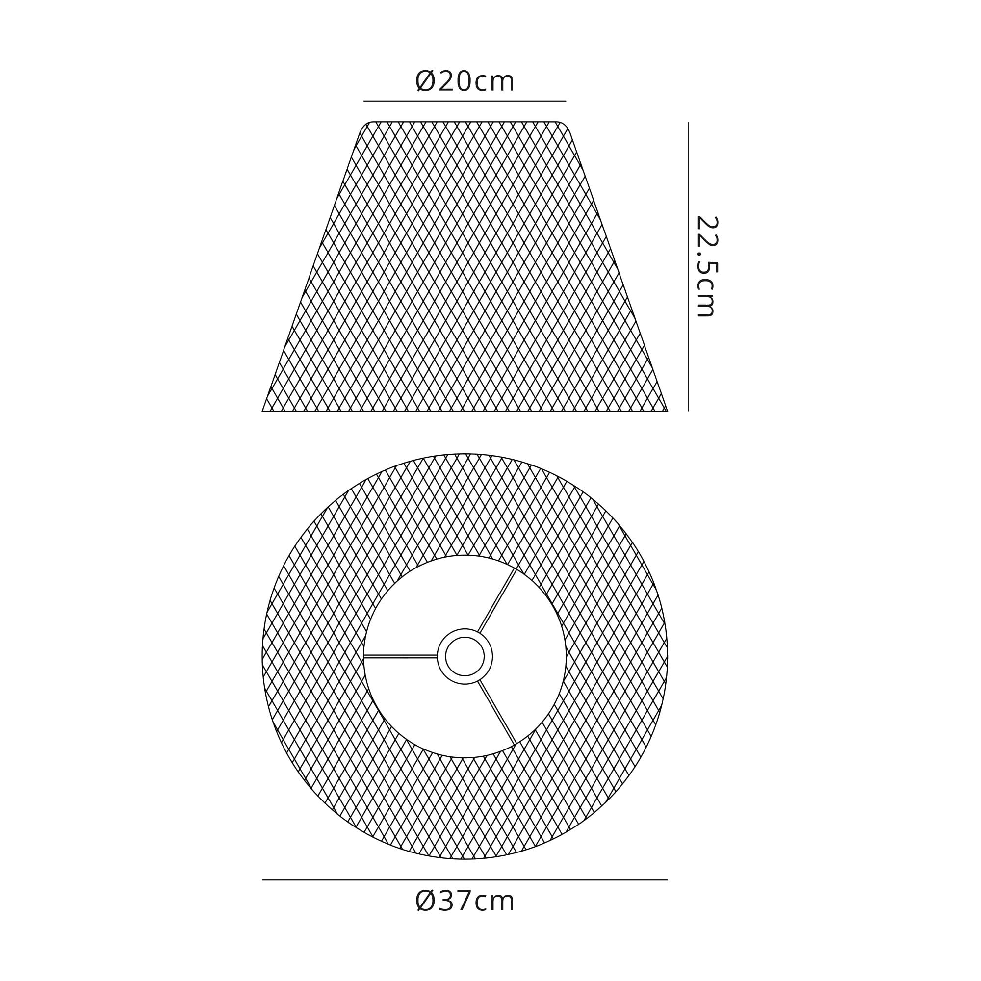 Fabula Belle Vue 40cm Adjustable & Flexible Shade - Rose Gold - Shade Only