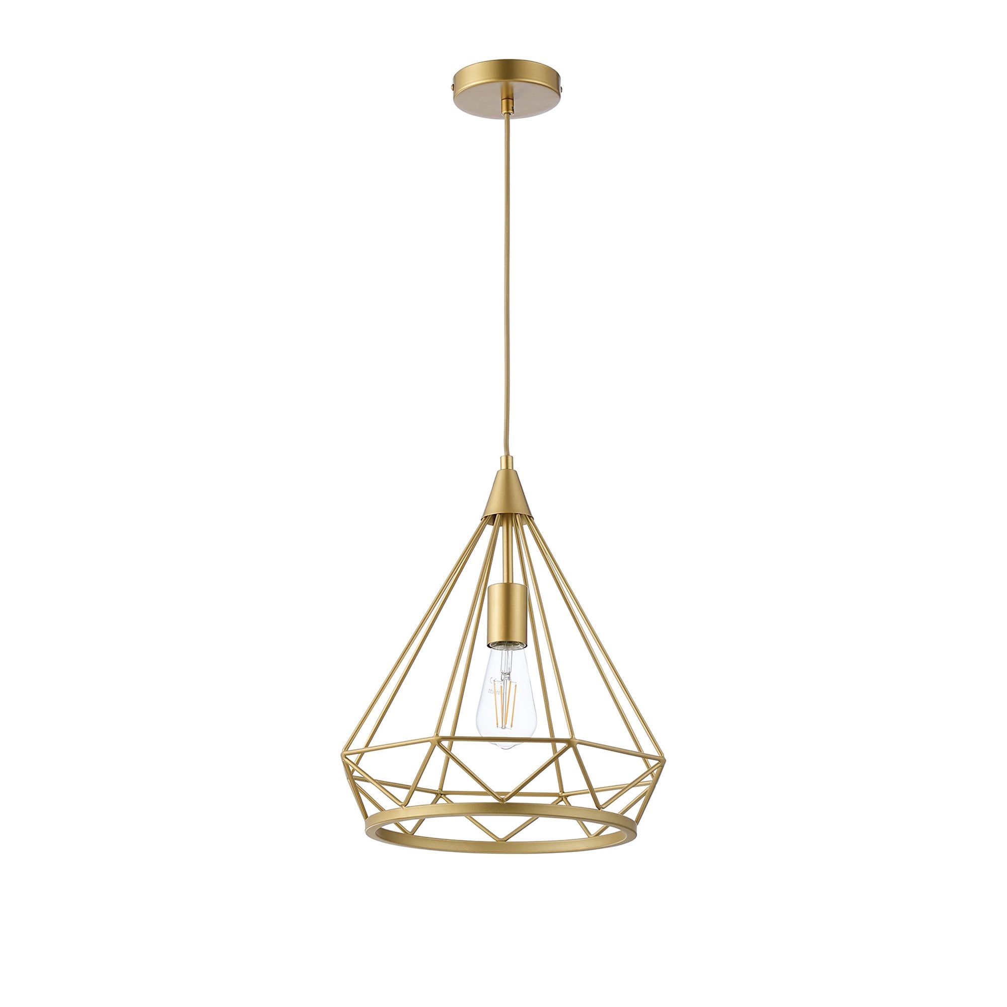 Fabula Beverley Large Diamond Pendant - Gold