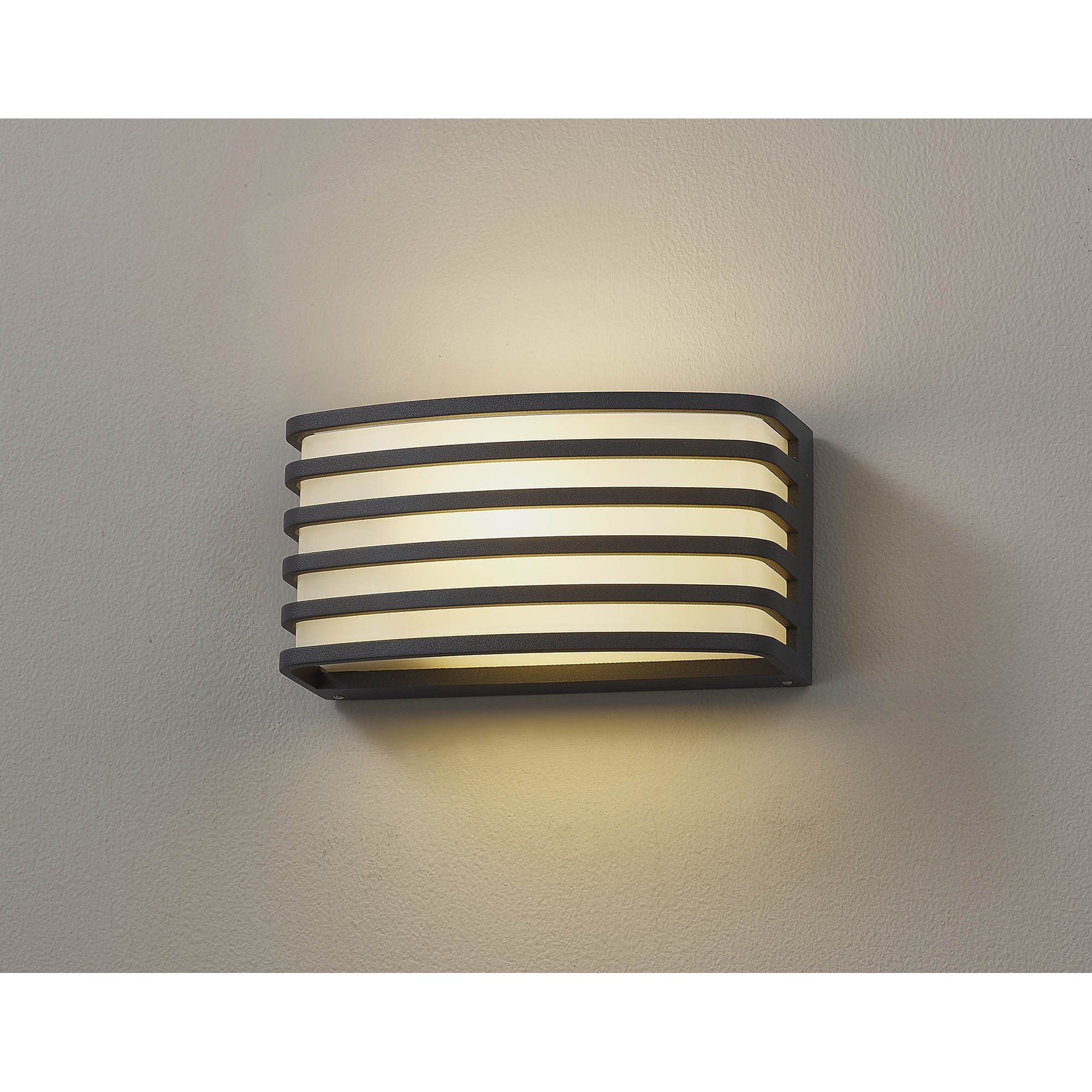 Fabula Blandford Wall Lamp - Anthracite & Opal PC Shade
