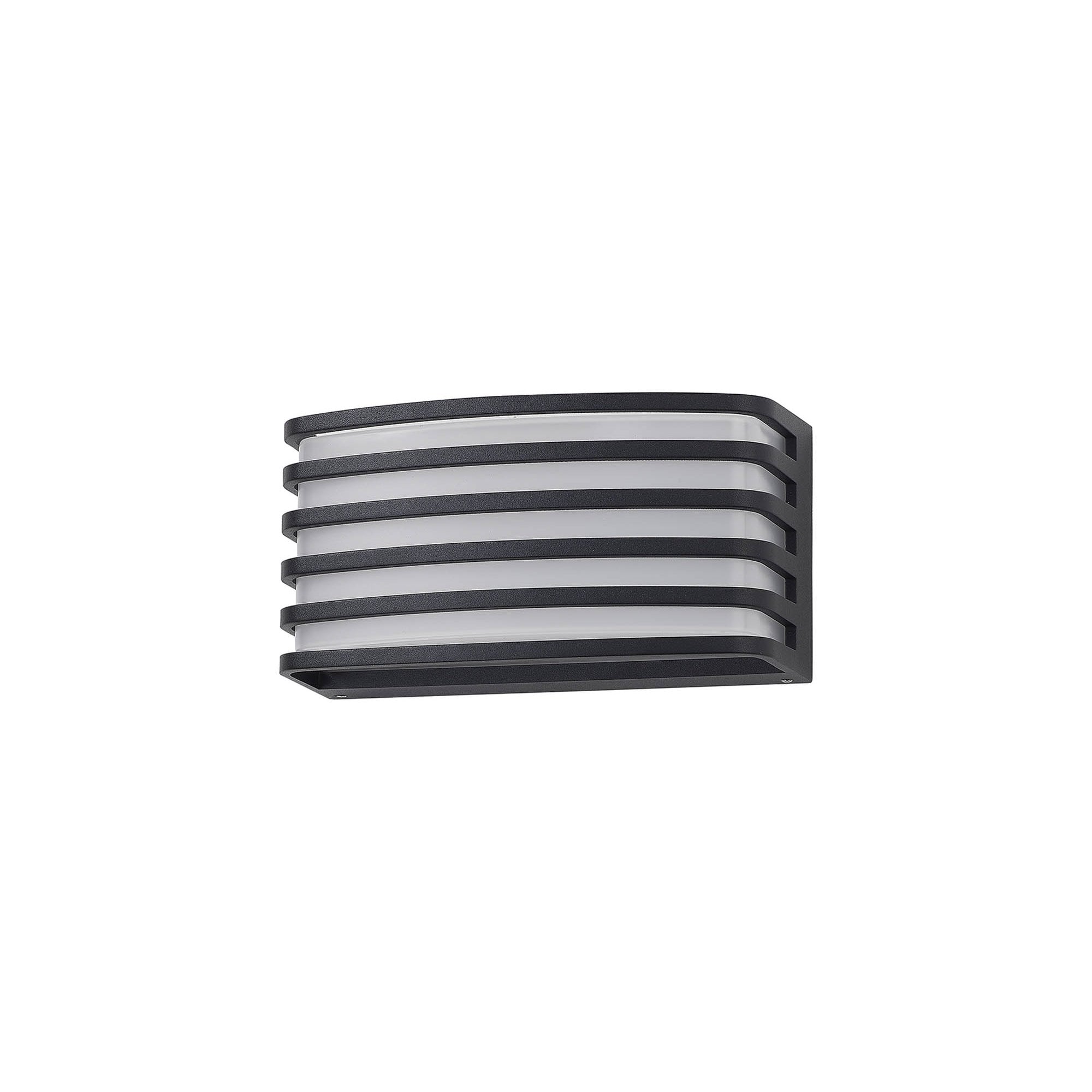 Fabula Blandford Wall Lamp - Matt Black & Opal PC Shade