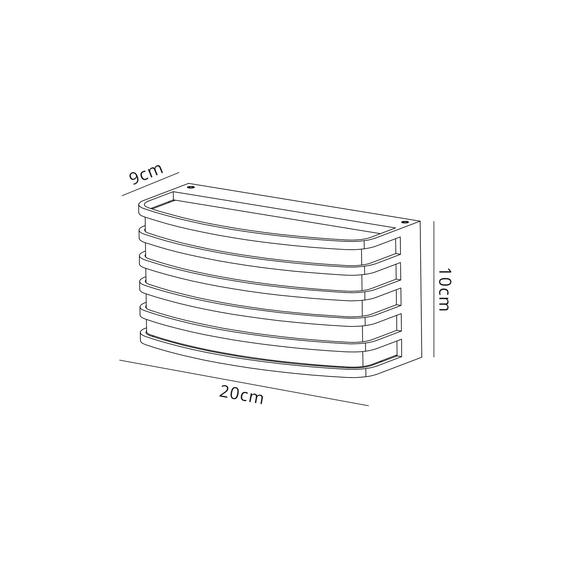 Fabula Blandford Wall Lamp - Matt Brown & Opal PC Shade