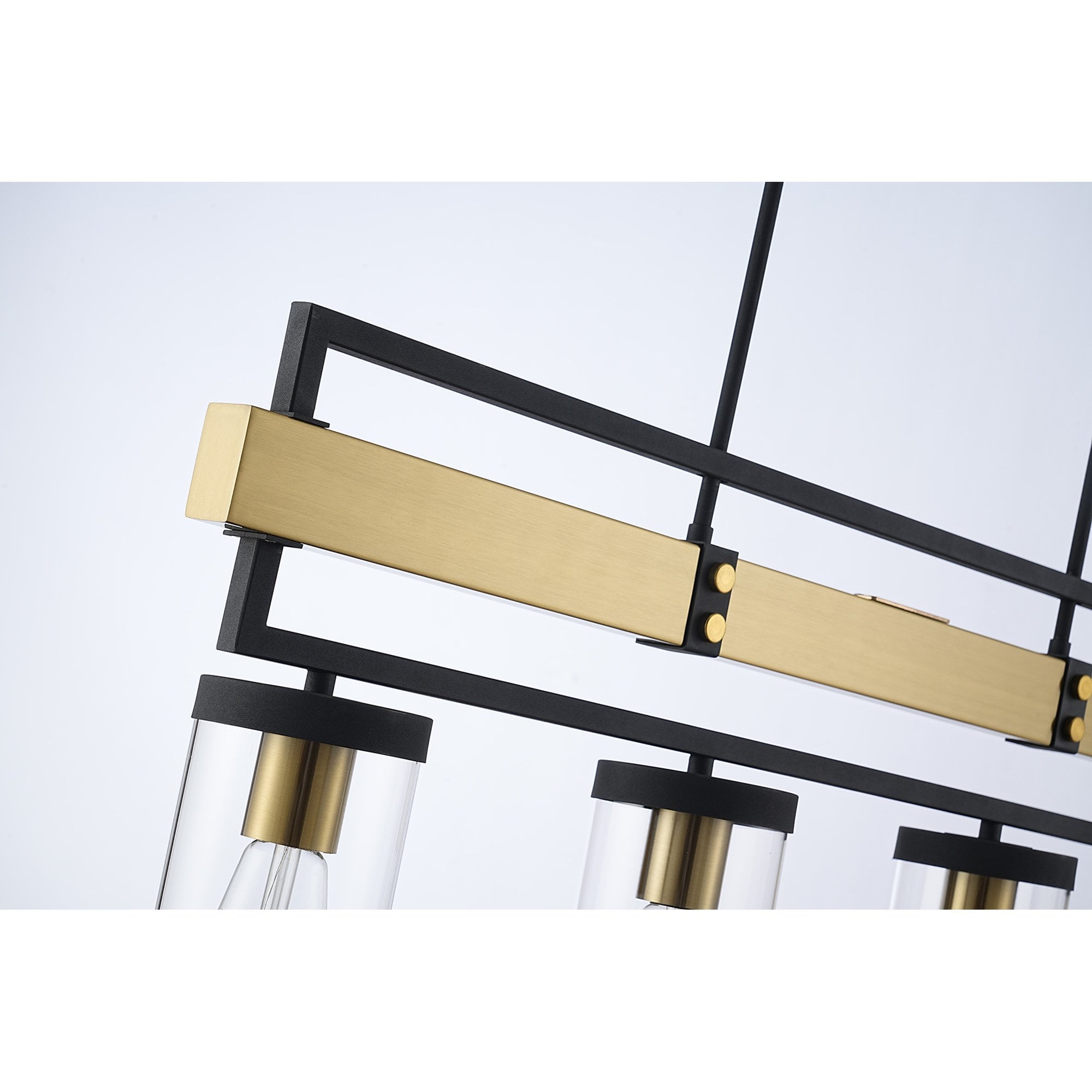 Fabula Boardman Pendant - Satin Black & Satin Brass