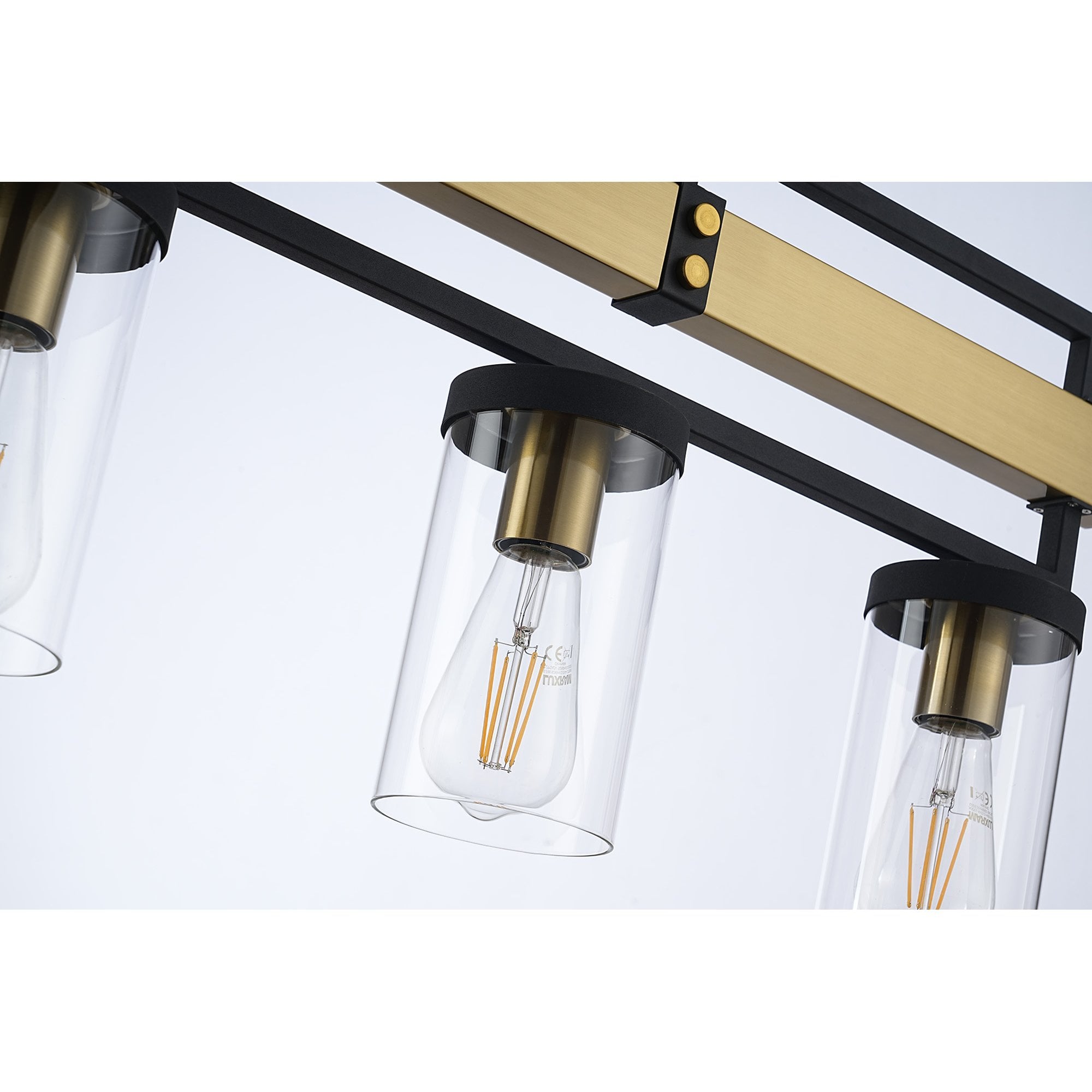 Fabula Boardman Pendant - Satin Black & Satin Brass