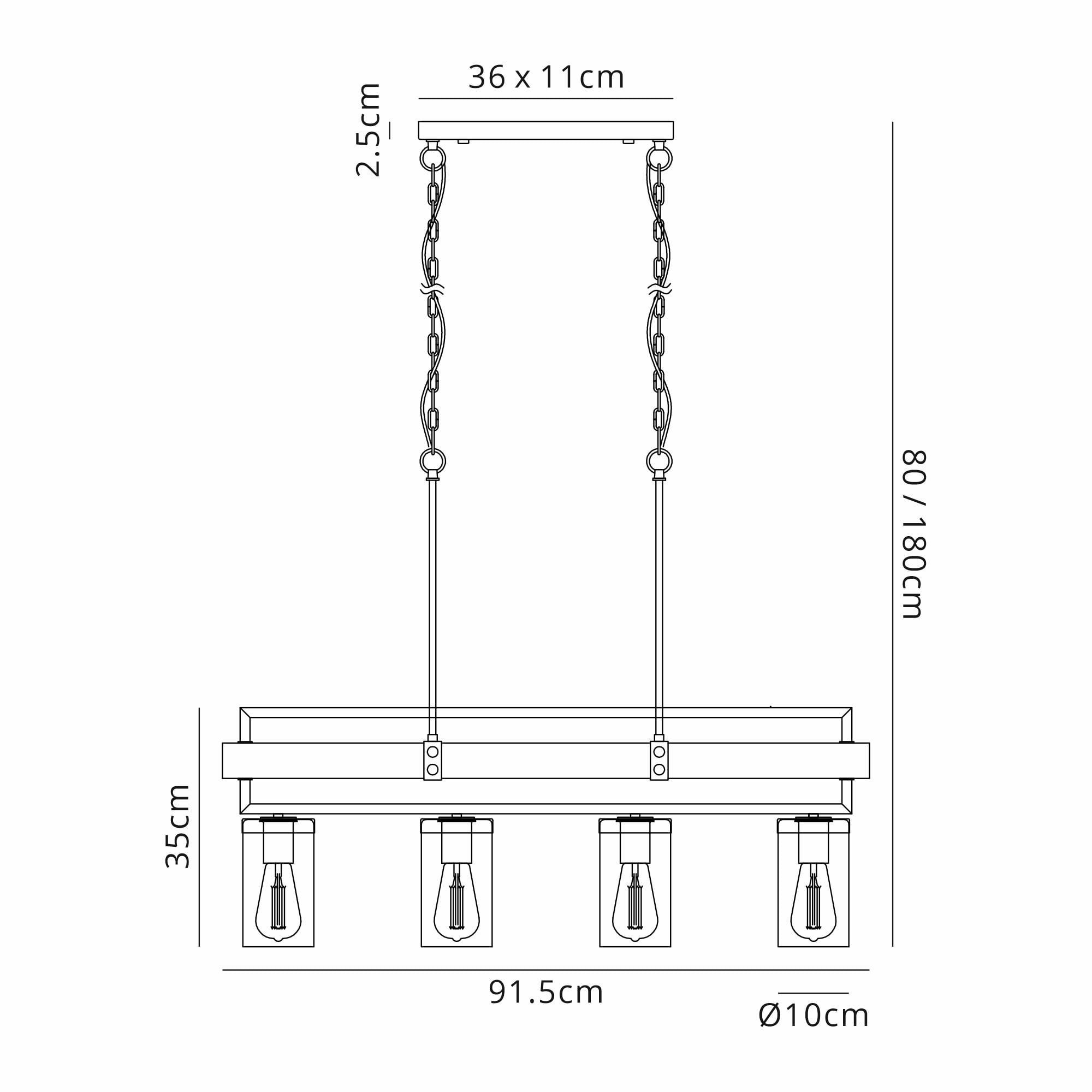 Fabula Boardman Pendant - Satin Black & Satin Brass