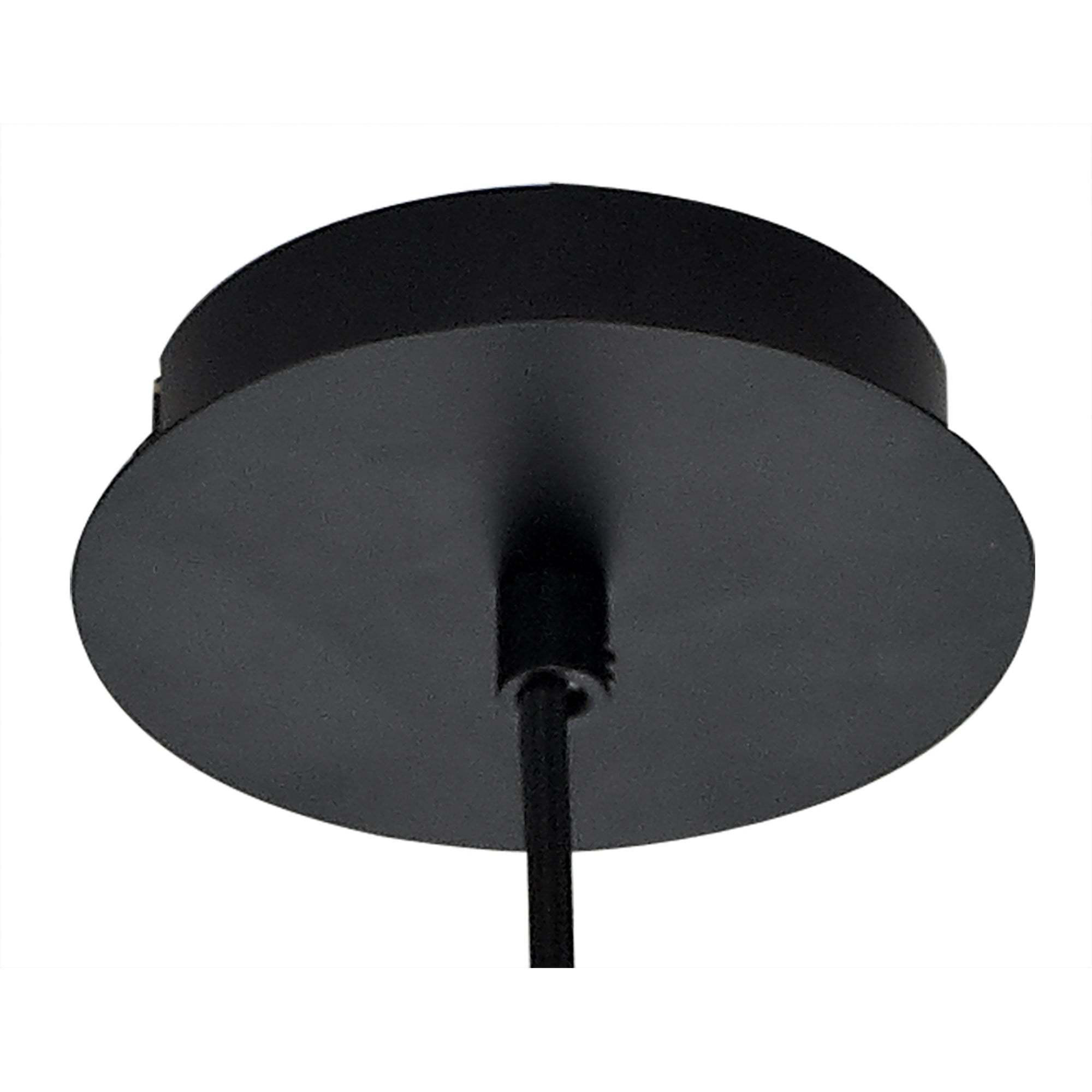 Fabula Boleyn 15cm Cone Pendant - Matt Black & Smoke Plated