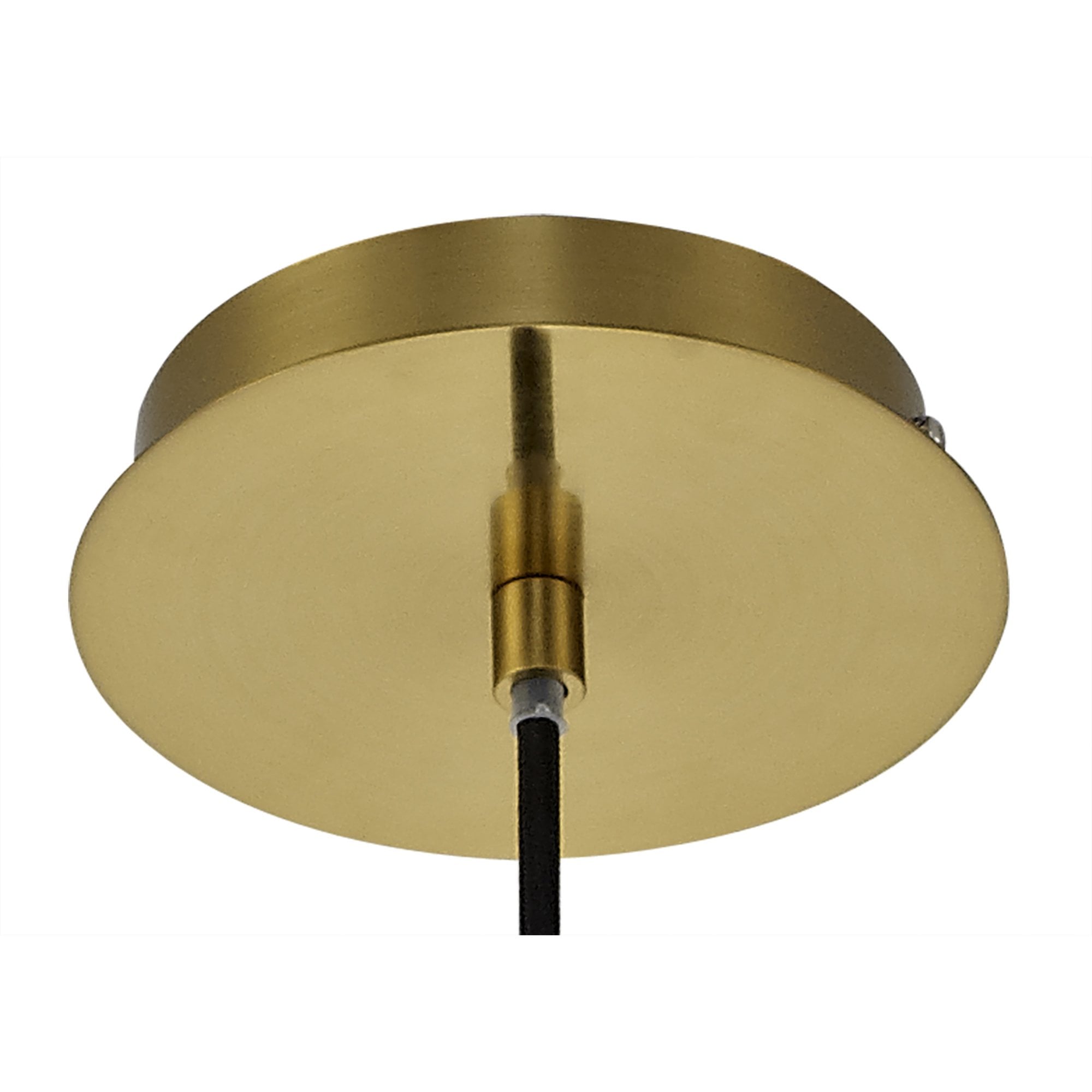 Fabula Boleyn 15cm Dome Pendant - Aged Brass & Clear