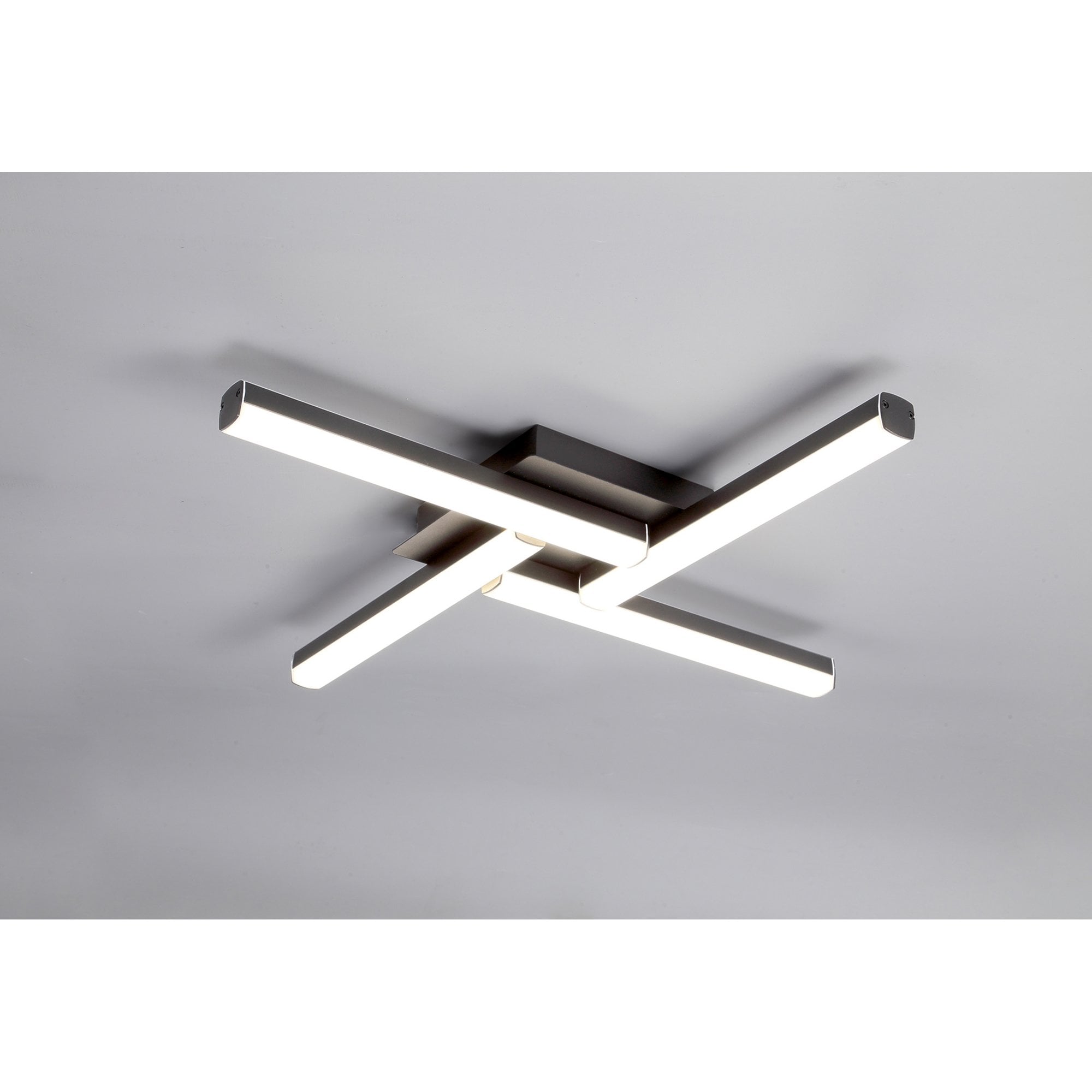 Fabula Bradwell 4 Light LED Flush Light - Sand Black - IP44
