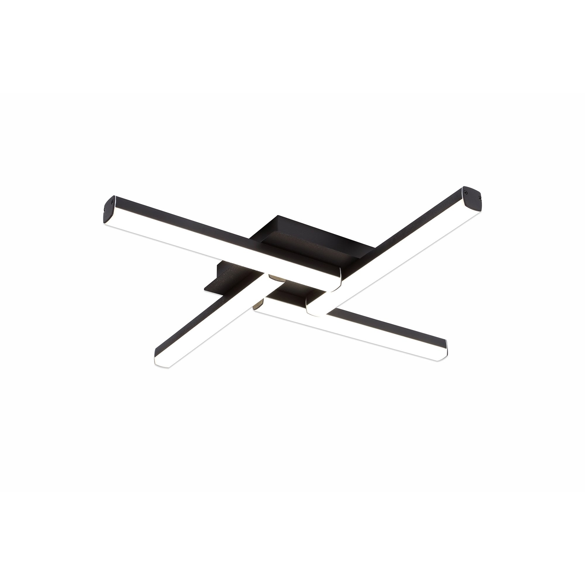 Fabula Bradwell 4 Light LED Flush Light - Sand Black - IP44