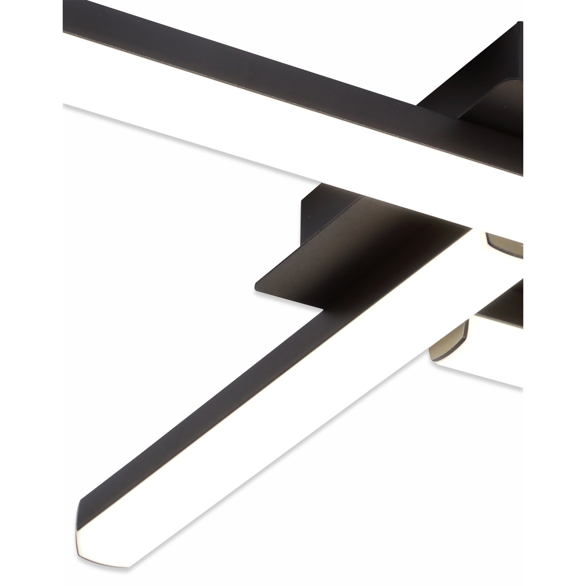 Fabula Bradwell 4 Light LED Flush Light - Sand Black - IP44