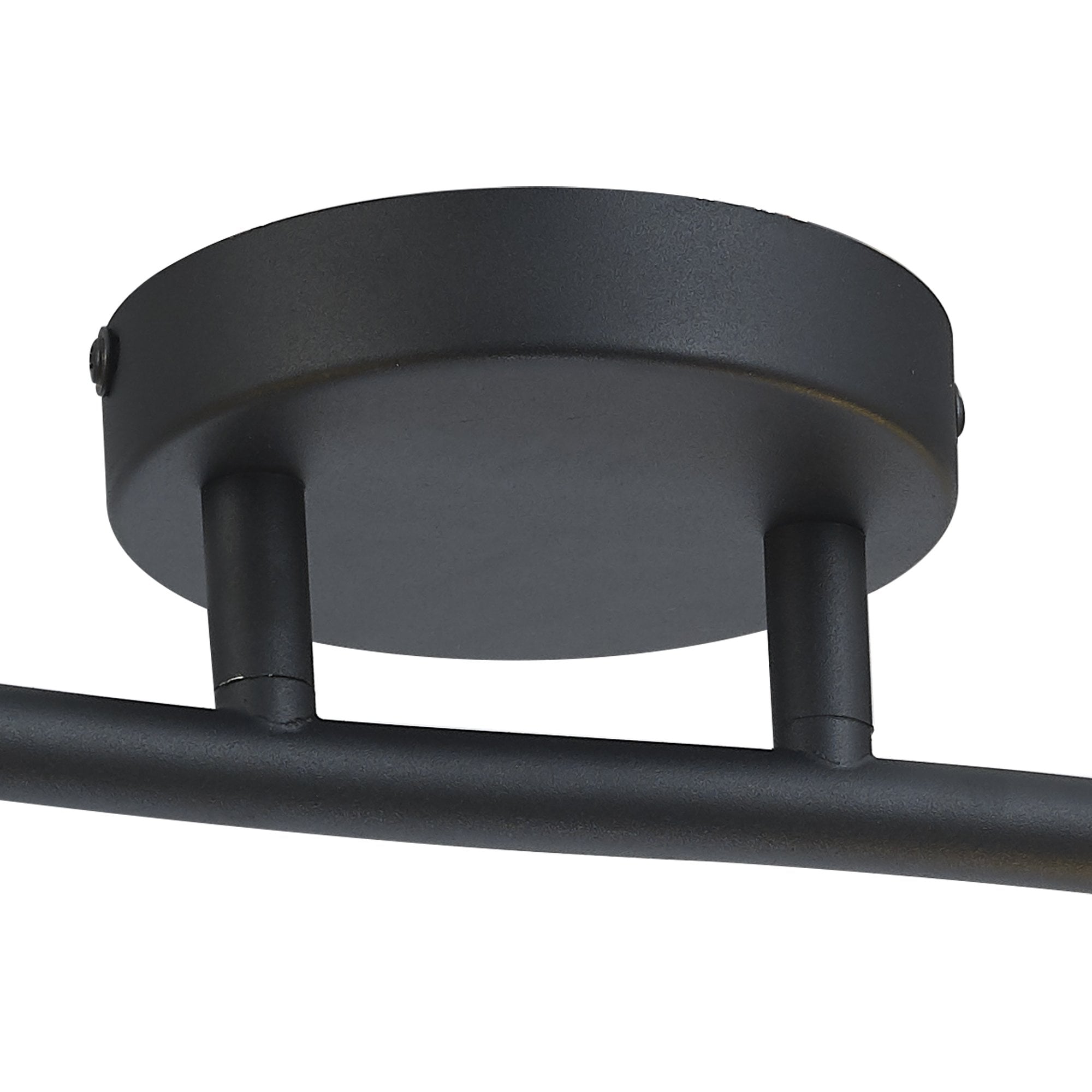 Fabula Bury Double Ring 2 Light Flush Light - Matt Black & Painted Gold