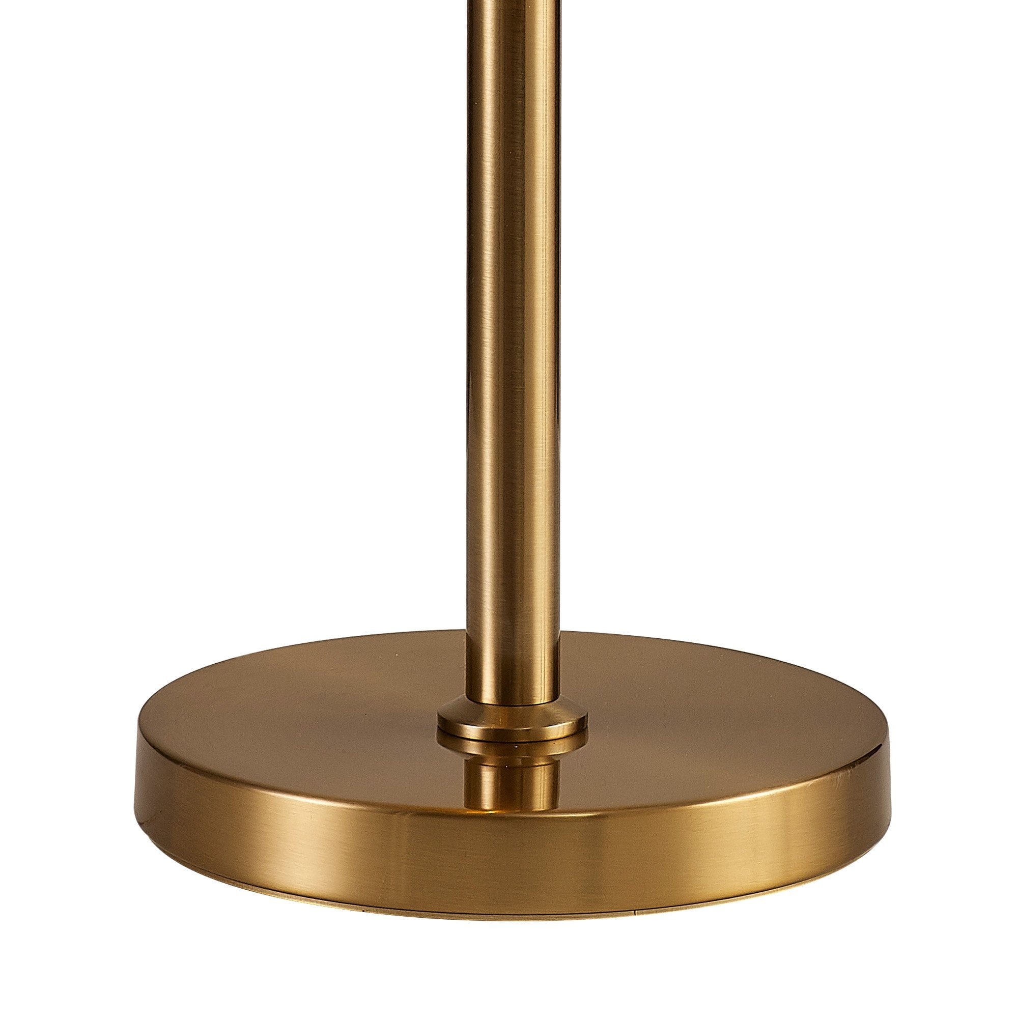 Fabula Cedar 3 Light Table Lamp - Brass & Cognac Sculpted Glass