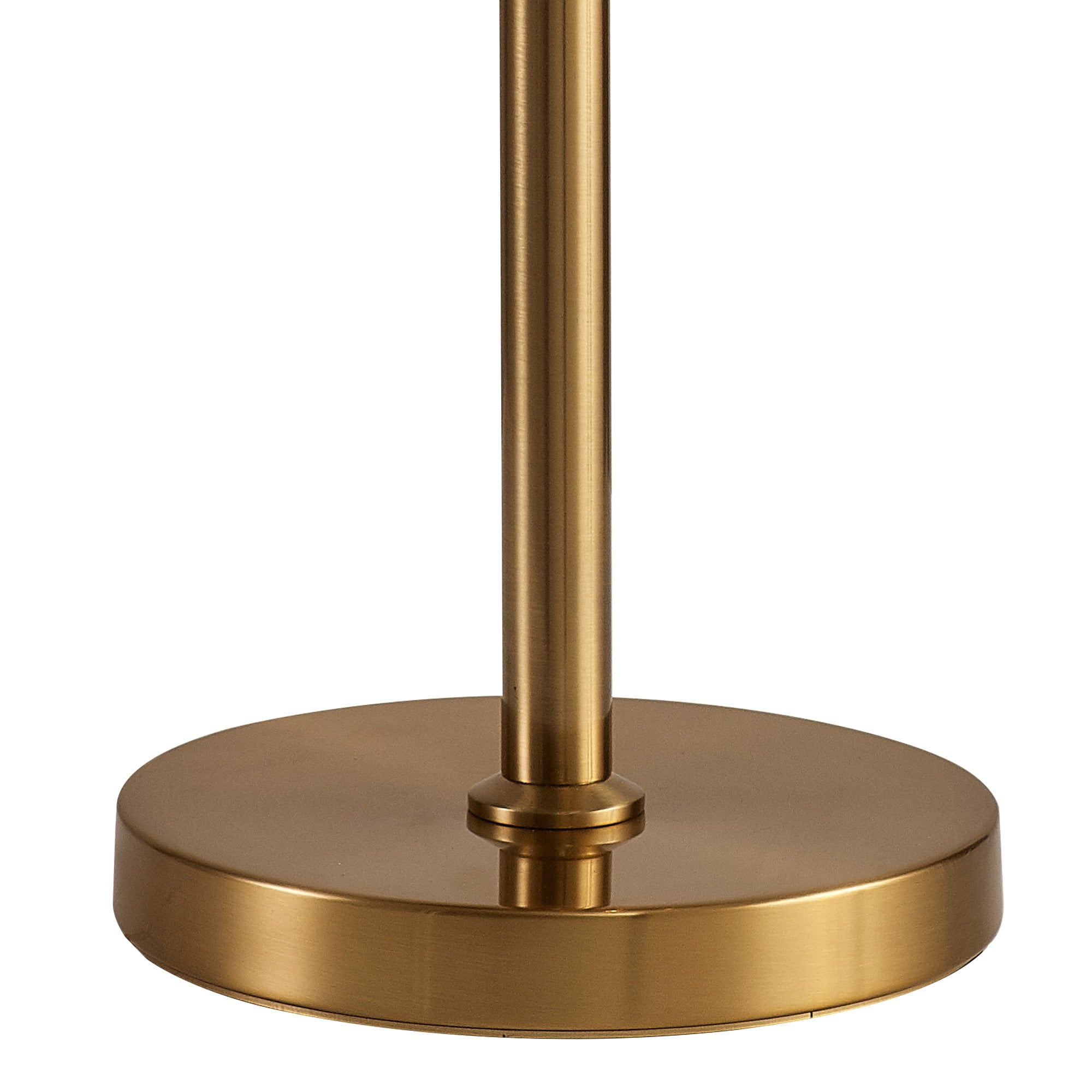 Fabula Cedar 3 Light Table Lamp - Brass & Smoke Sculpted Glass
