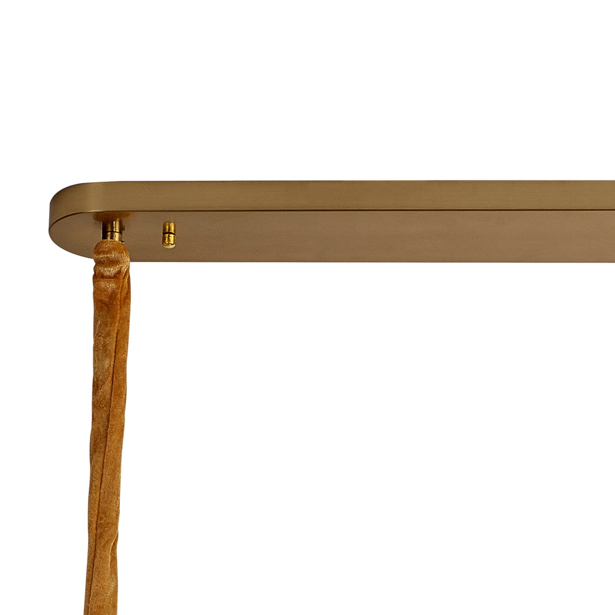 Fabula Cedar 7 Light Rectangular Pendant - Brass & Smoke Sculpted Glass