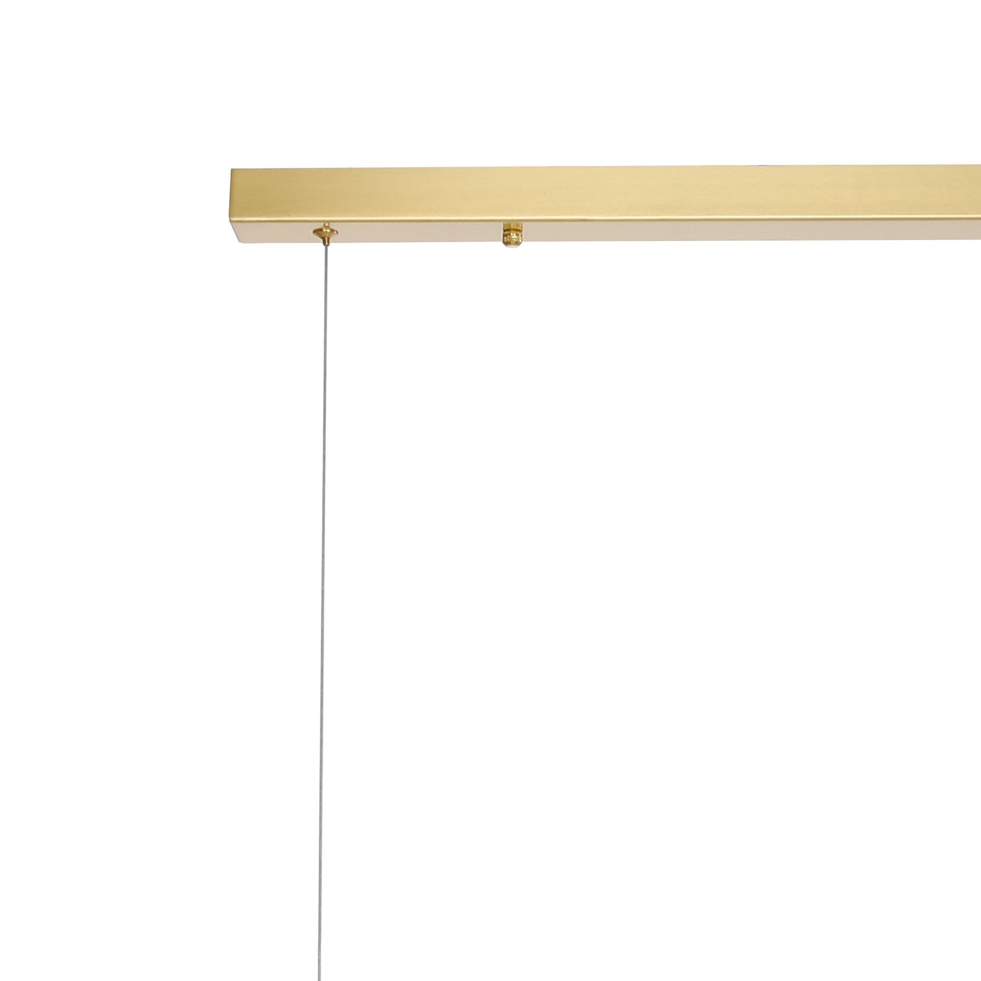 Fabula Deacon 9 Light Linear Pendant - Satin Gold & Chrome Plated Glass