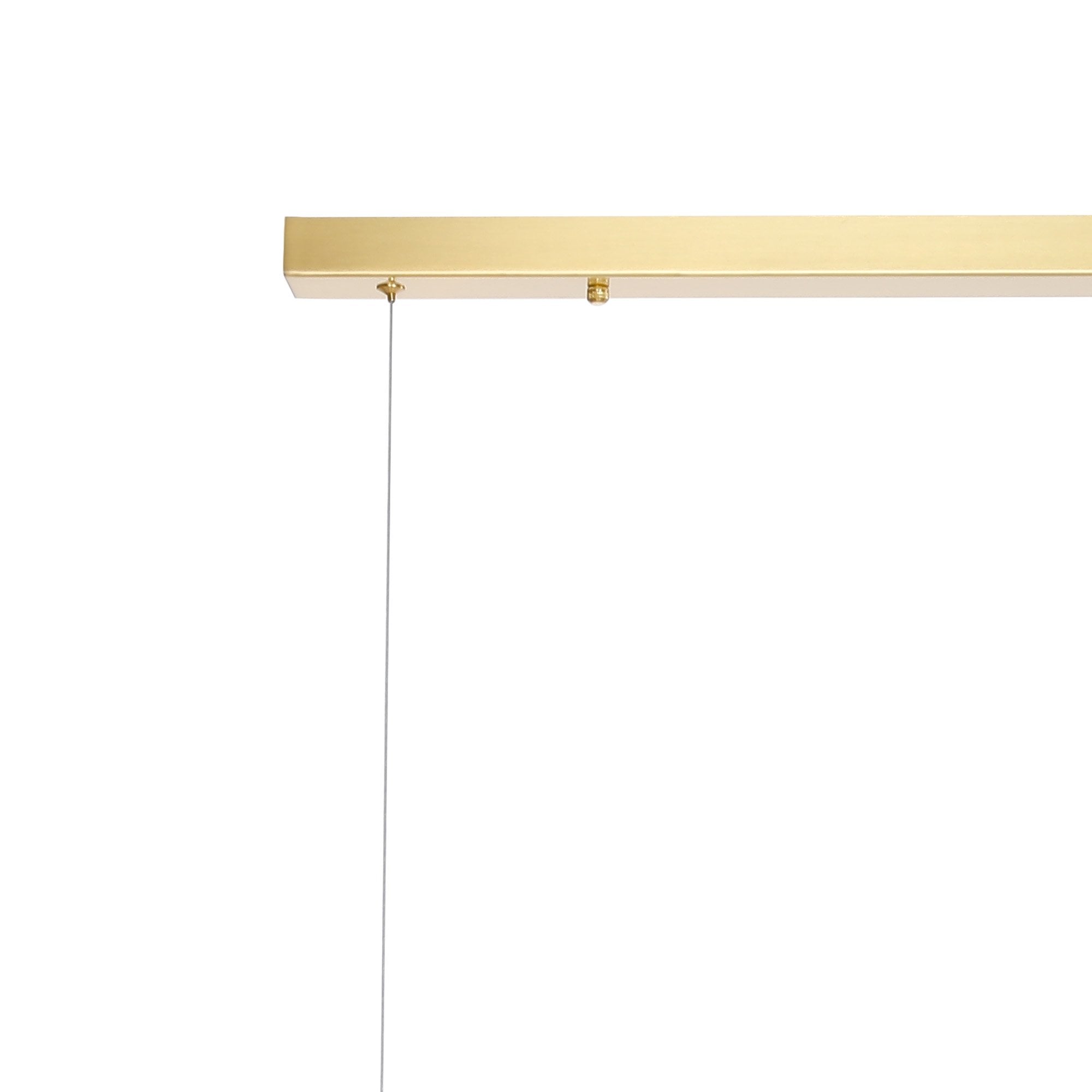 Fabula Deacon 9 Light Linear Pendant - Satin Gold & Smoke Plated Glass
