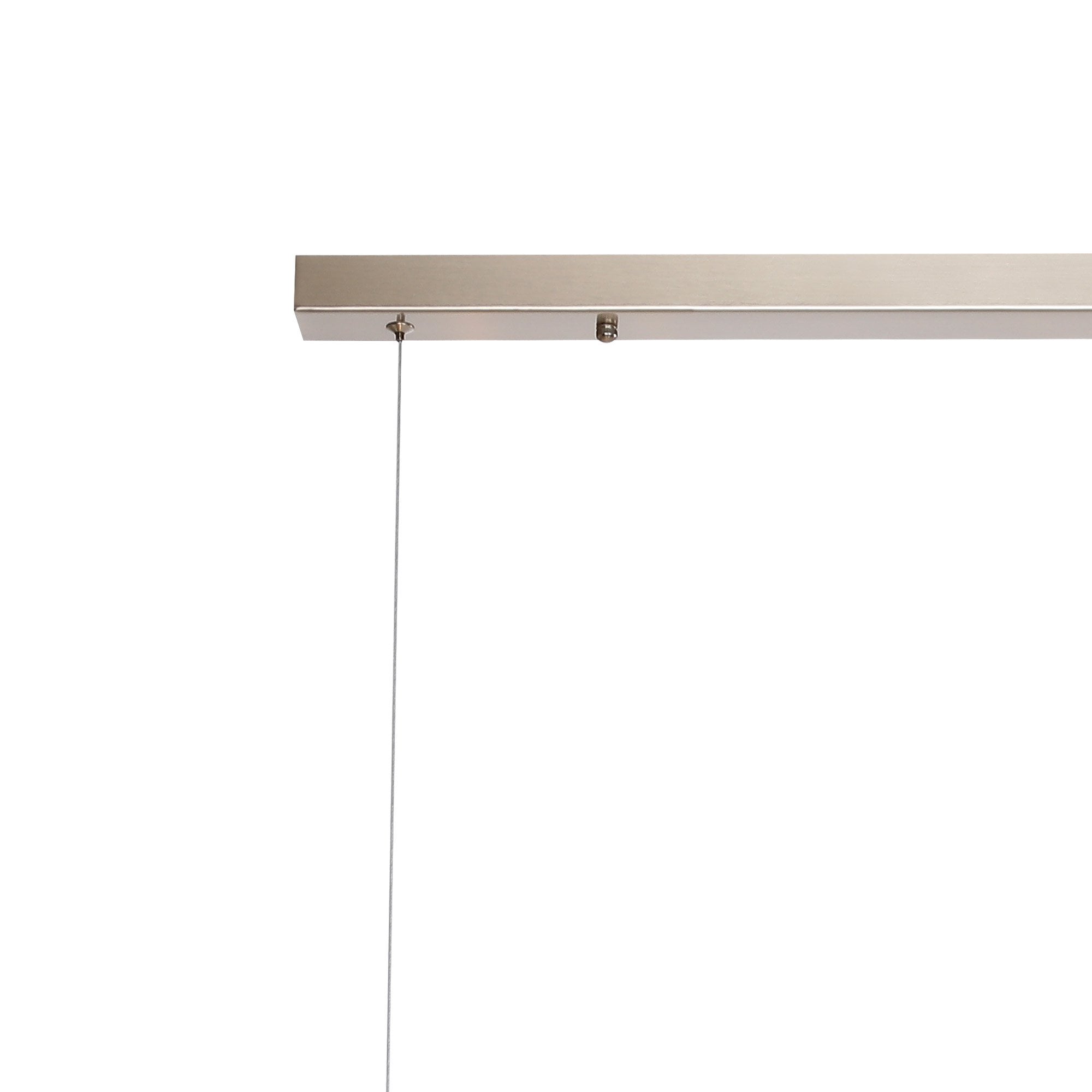Fabula Deacon 9 Light Linear Pendant - Satin Nickel & Smoke Plated Glass