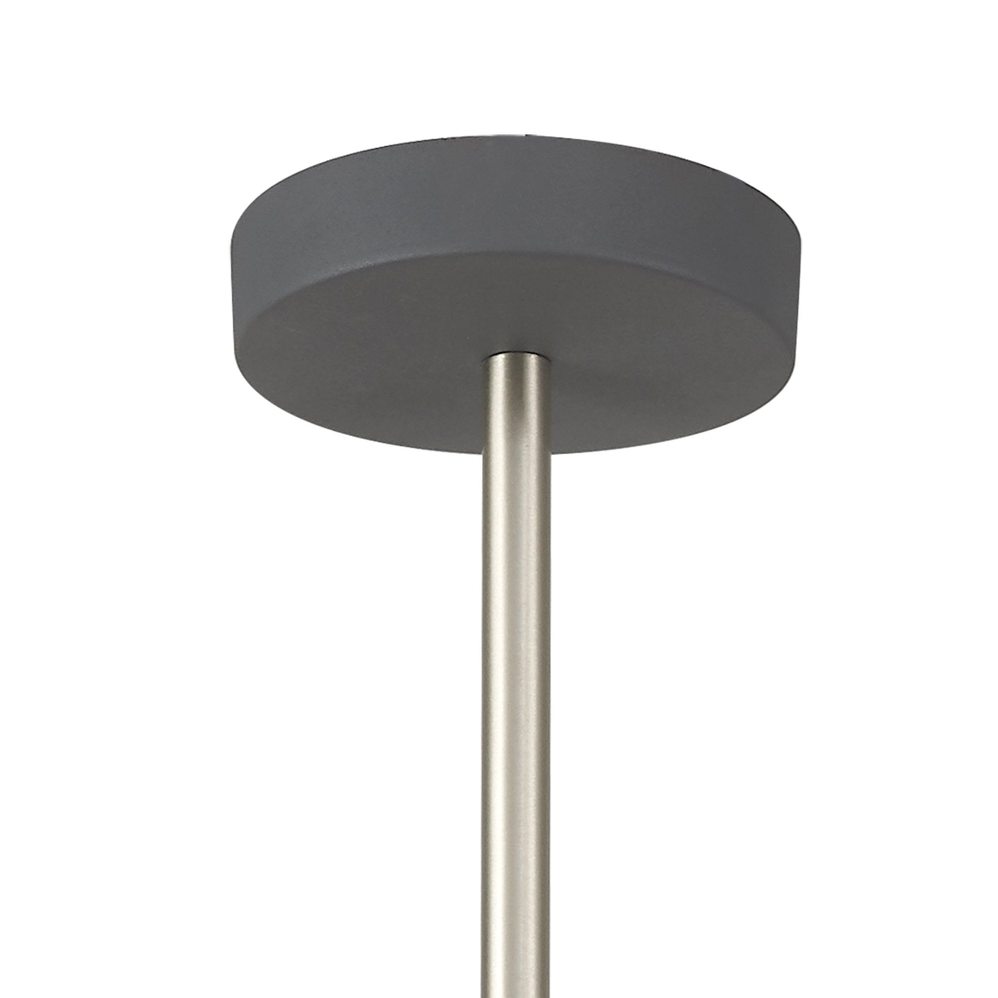 Fabula Debden 4 Light Semi-Flush/Pendant - Graphite & Satin Nickel