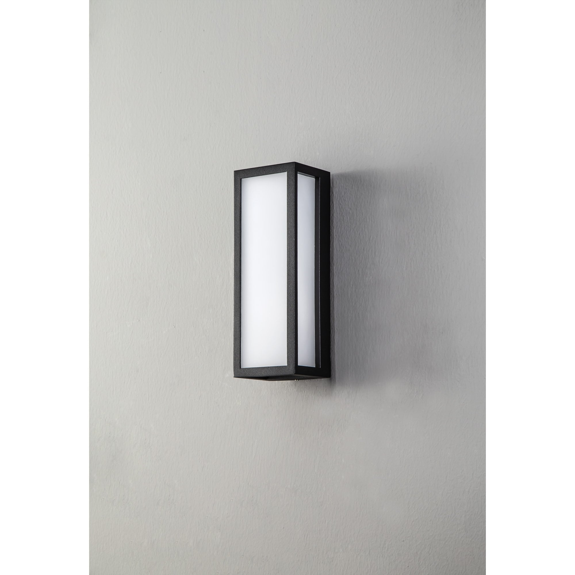 Fabula Deerleap Flush Frosted LED Wall Lamp - Anthracite - IP65