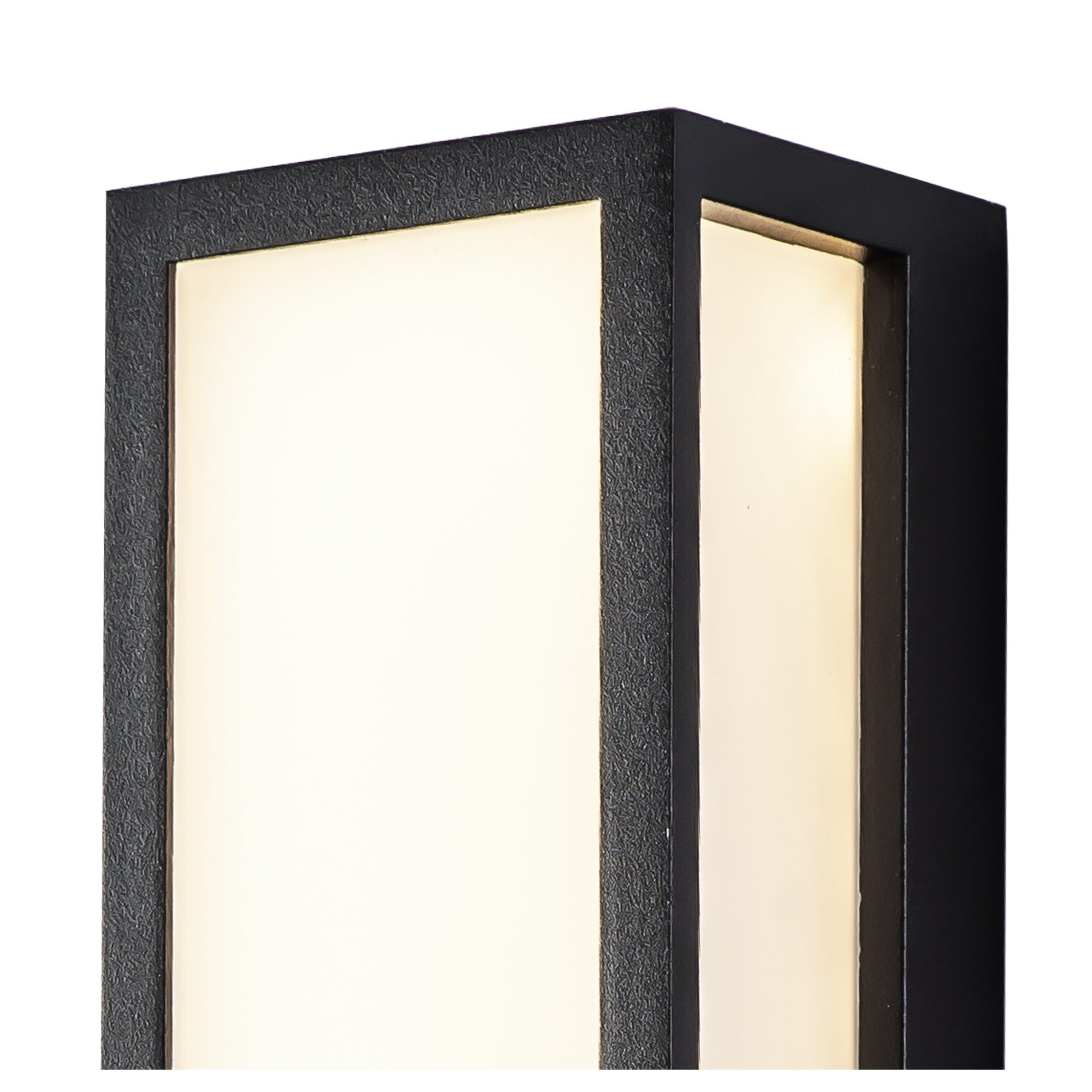 Fabula Deerleap Flush Frosted LED Wall Lamp - Anthracite - IP65