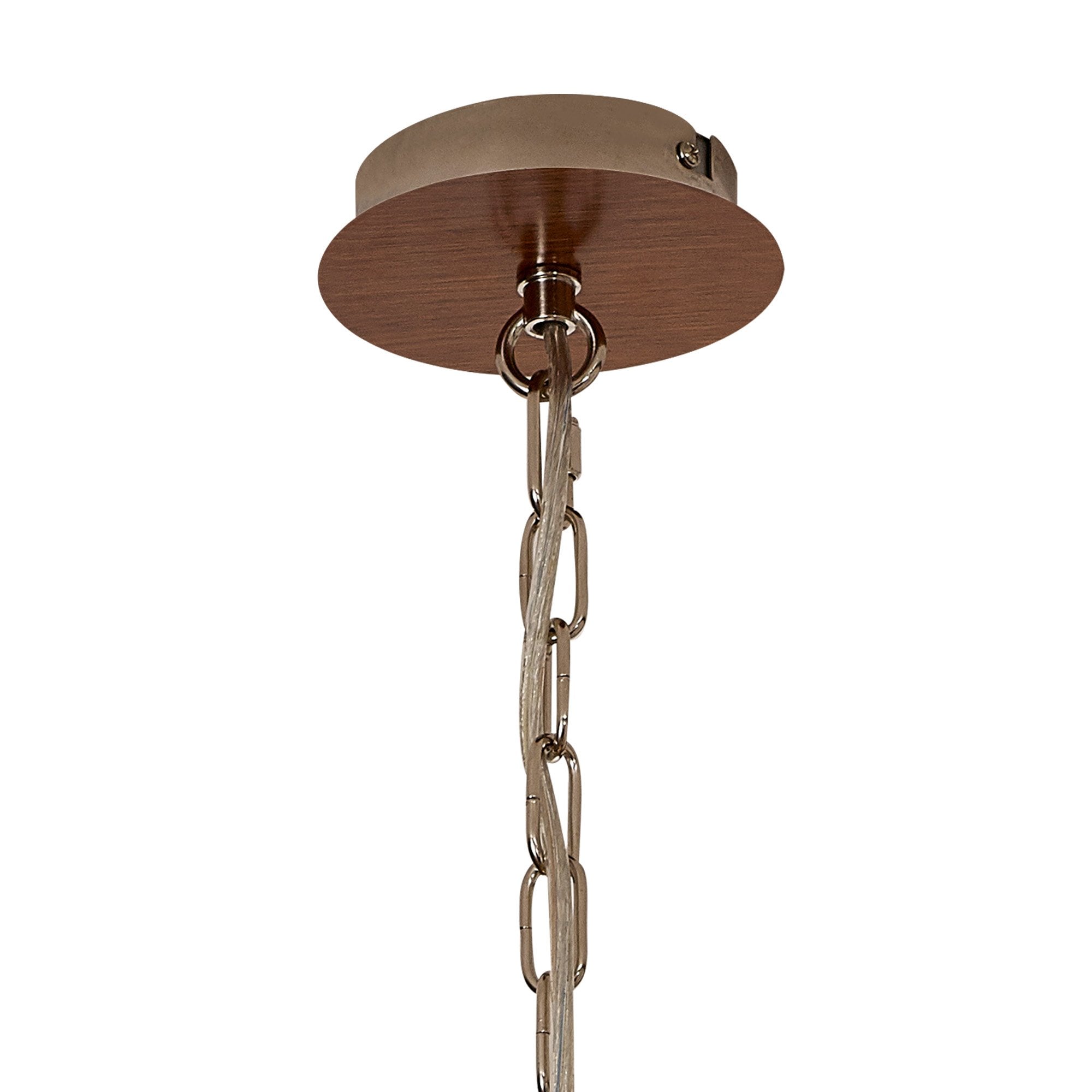 Fabula Douglas 4 Light Pendant - Walnut & Polished Nickel