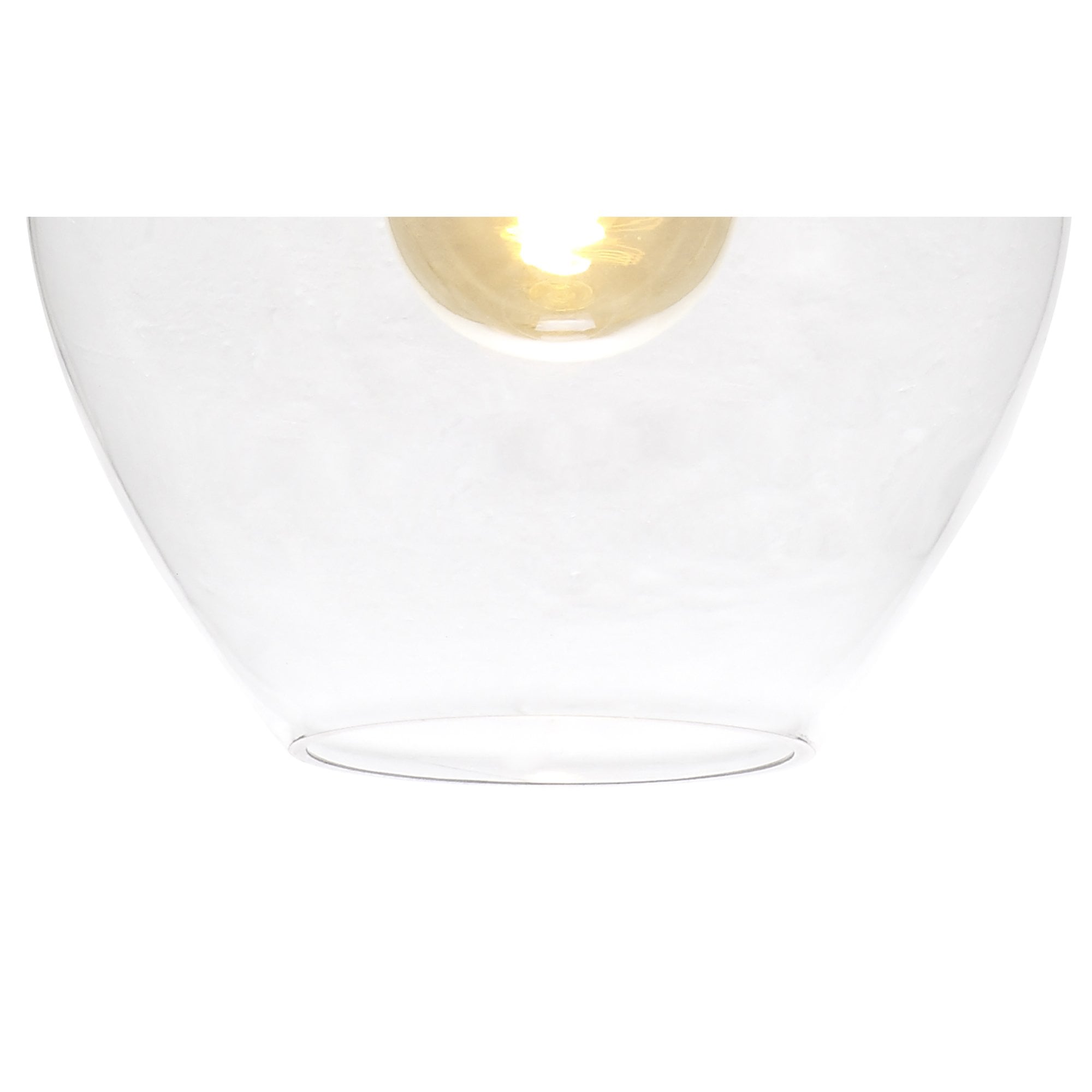 Fabula Elgar 28cm Round Pendant - Chrome & Clear Glass