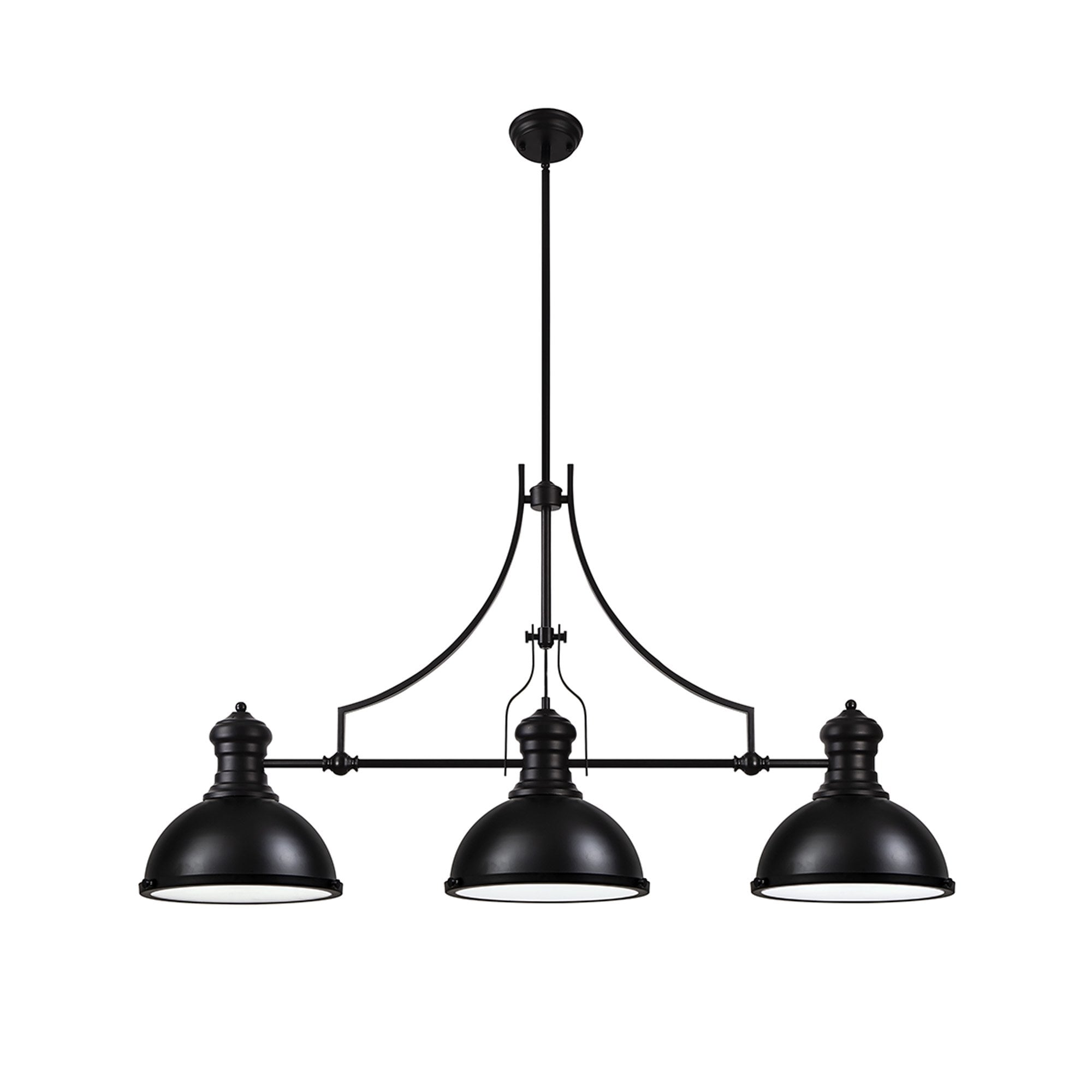 Fabula Epping 3 Light Linear Pendant - Matt Black