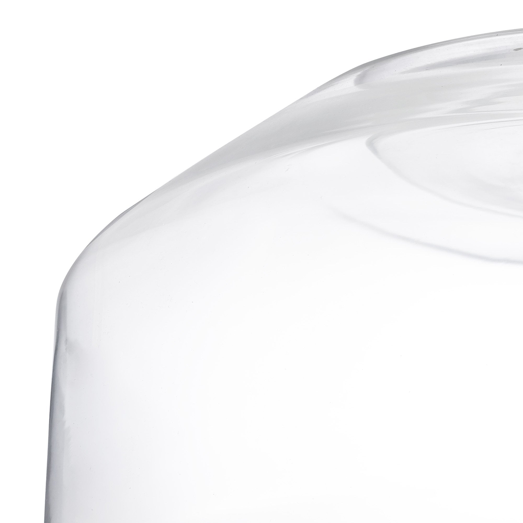 Fabula Epping 30cm Chamfered Round Shade - Clear Glass - Shade Only