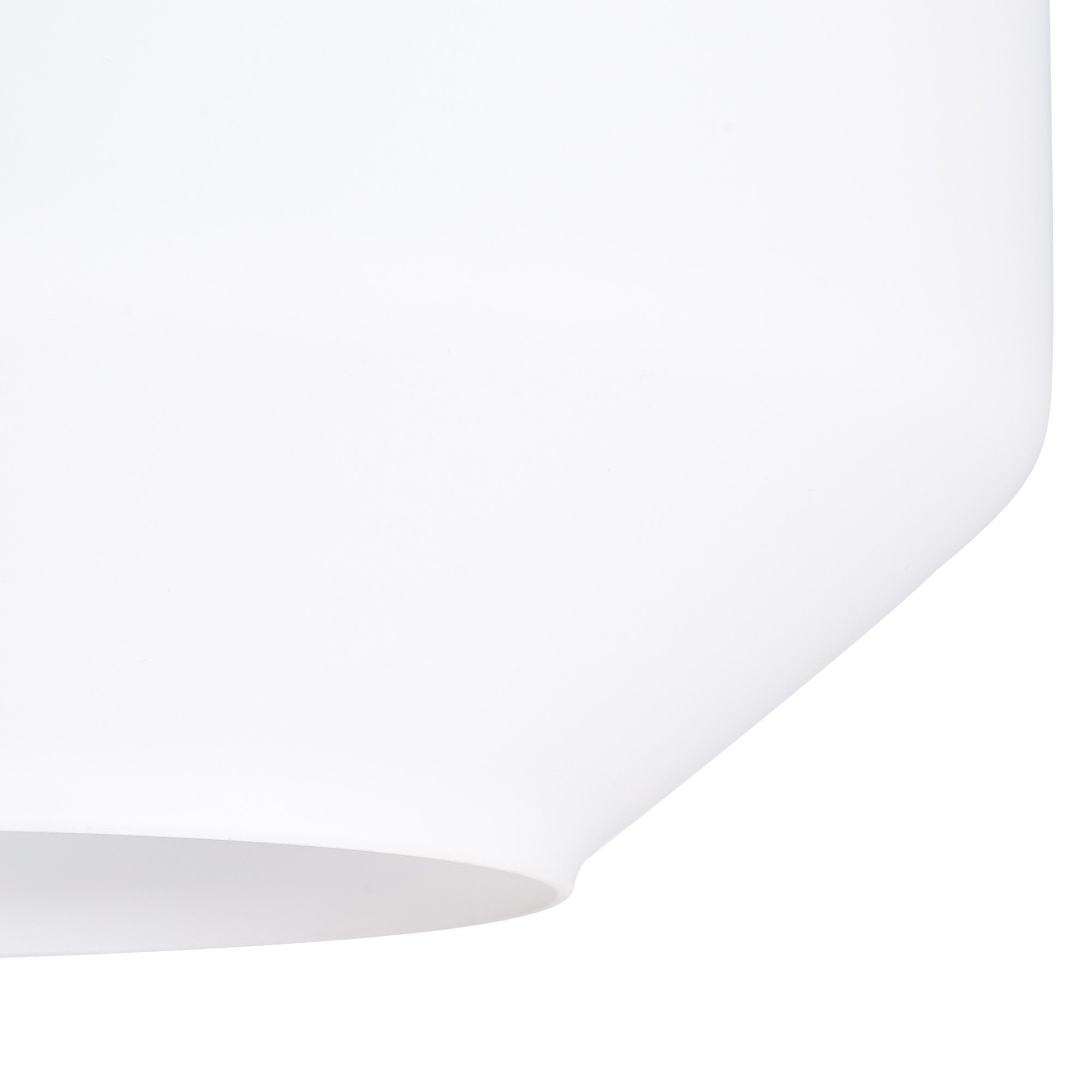 Fabula Epping 30cm Chamfered Round Shade - Opal Glass - Shade Only