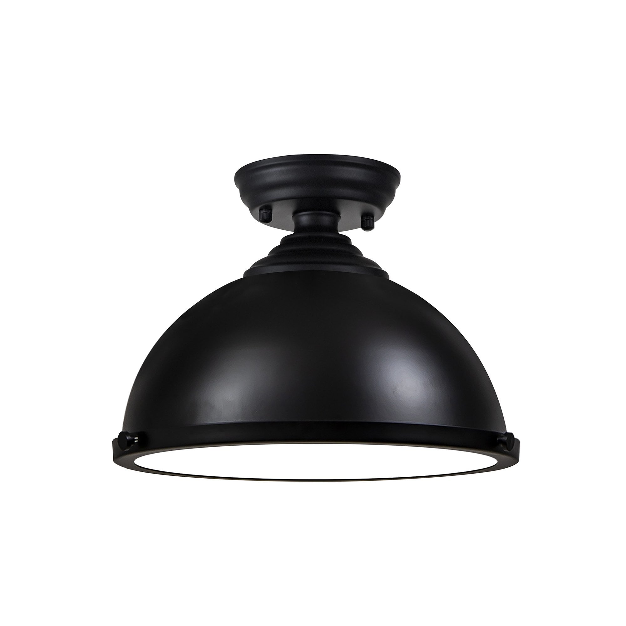 Fabula Epping 31cm Single Flush Light - Black