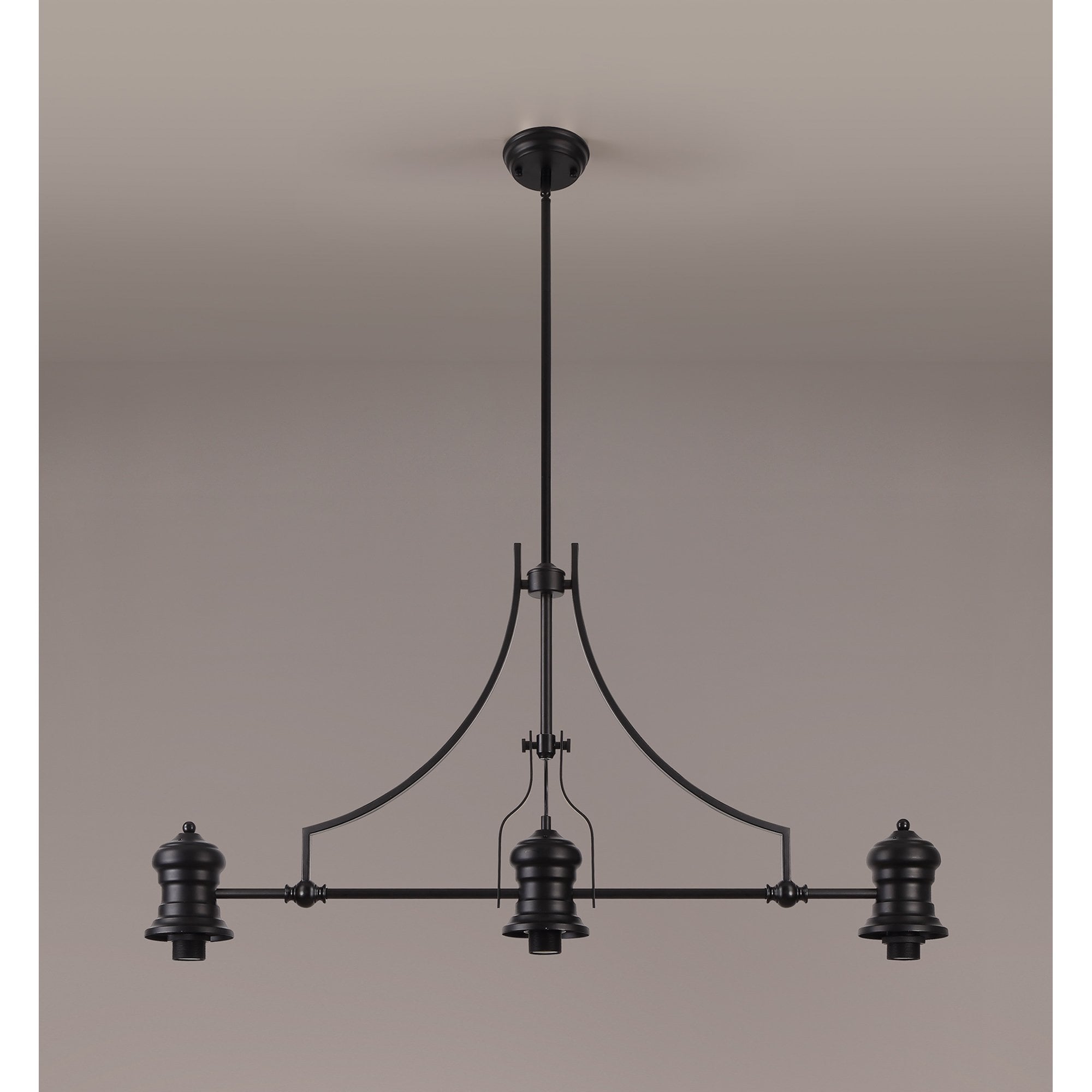 Fabula Epping Linear Pendant Frame - Matt Black - Frame Only