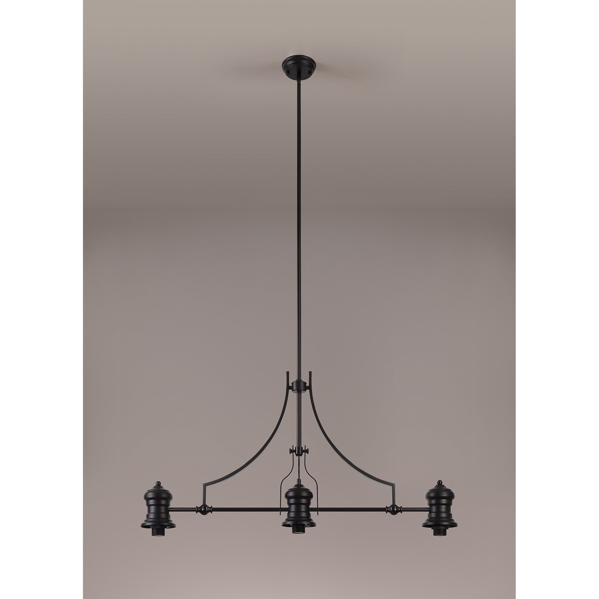 Fabula Epping Linear Pendant Frame - Matt Black - Frame Only