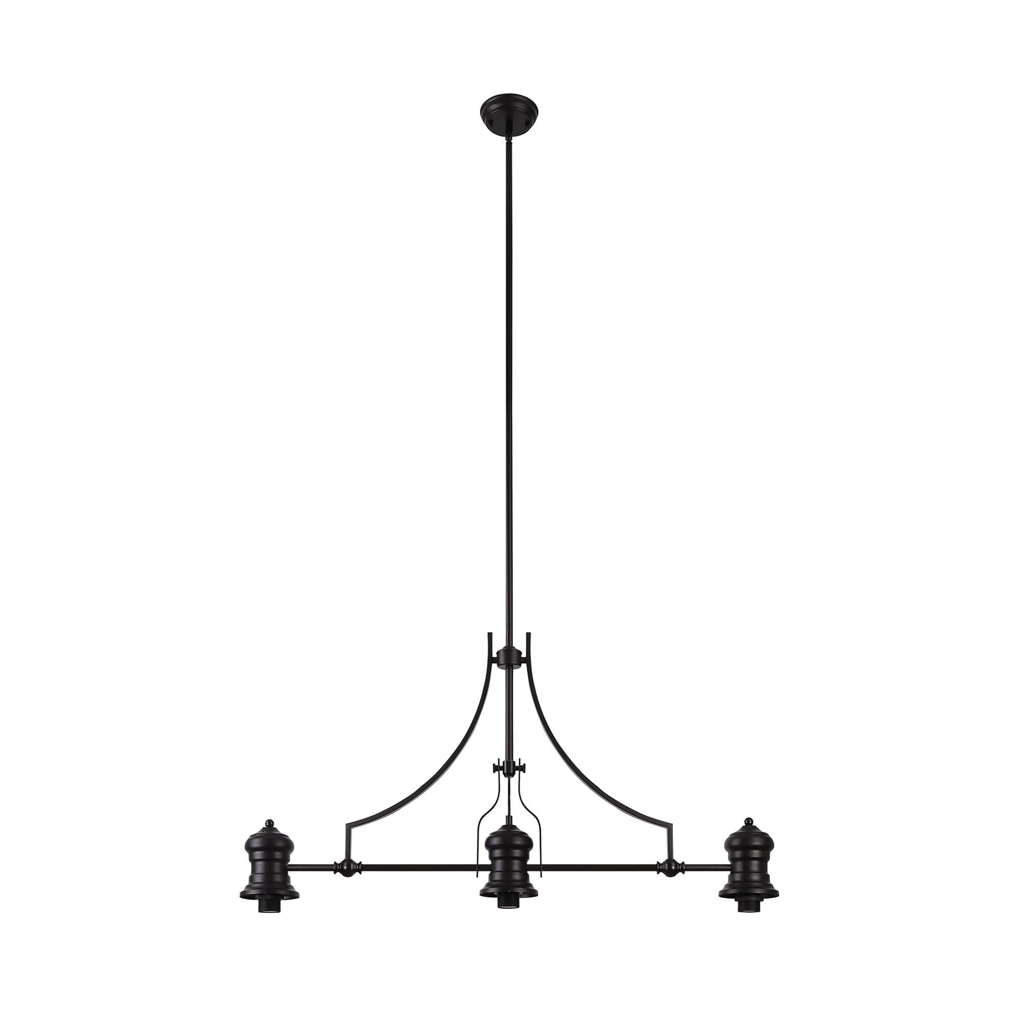 Fabula Epping Linear Pendant Frame - Matt Black - Frame Only